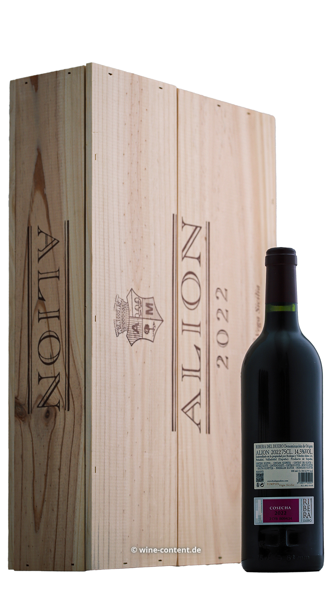 6er-Holzkiste Alión 2022