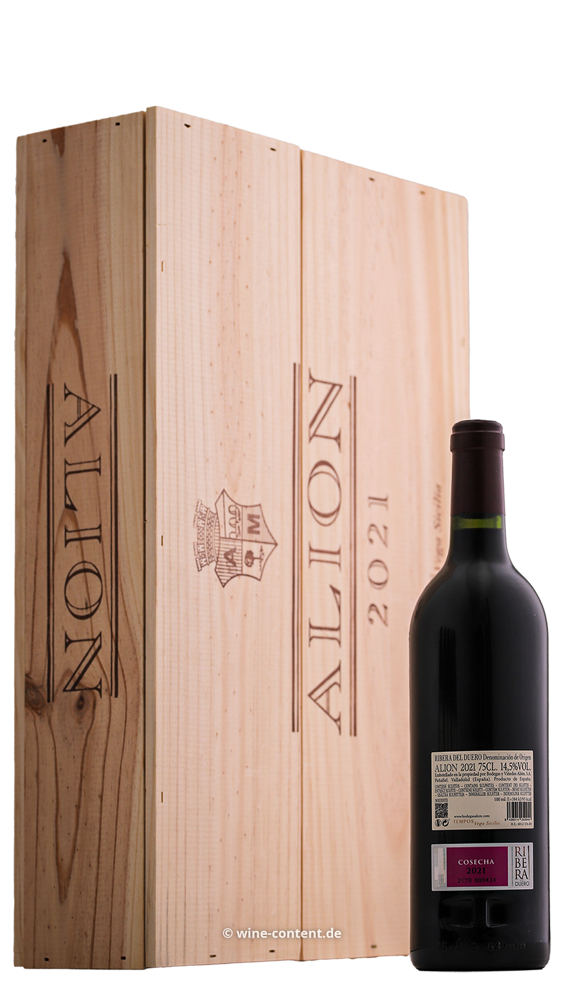6er-Holzkiste Ribera del Duero 2021 Alión