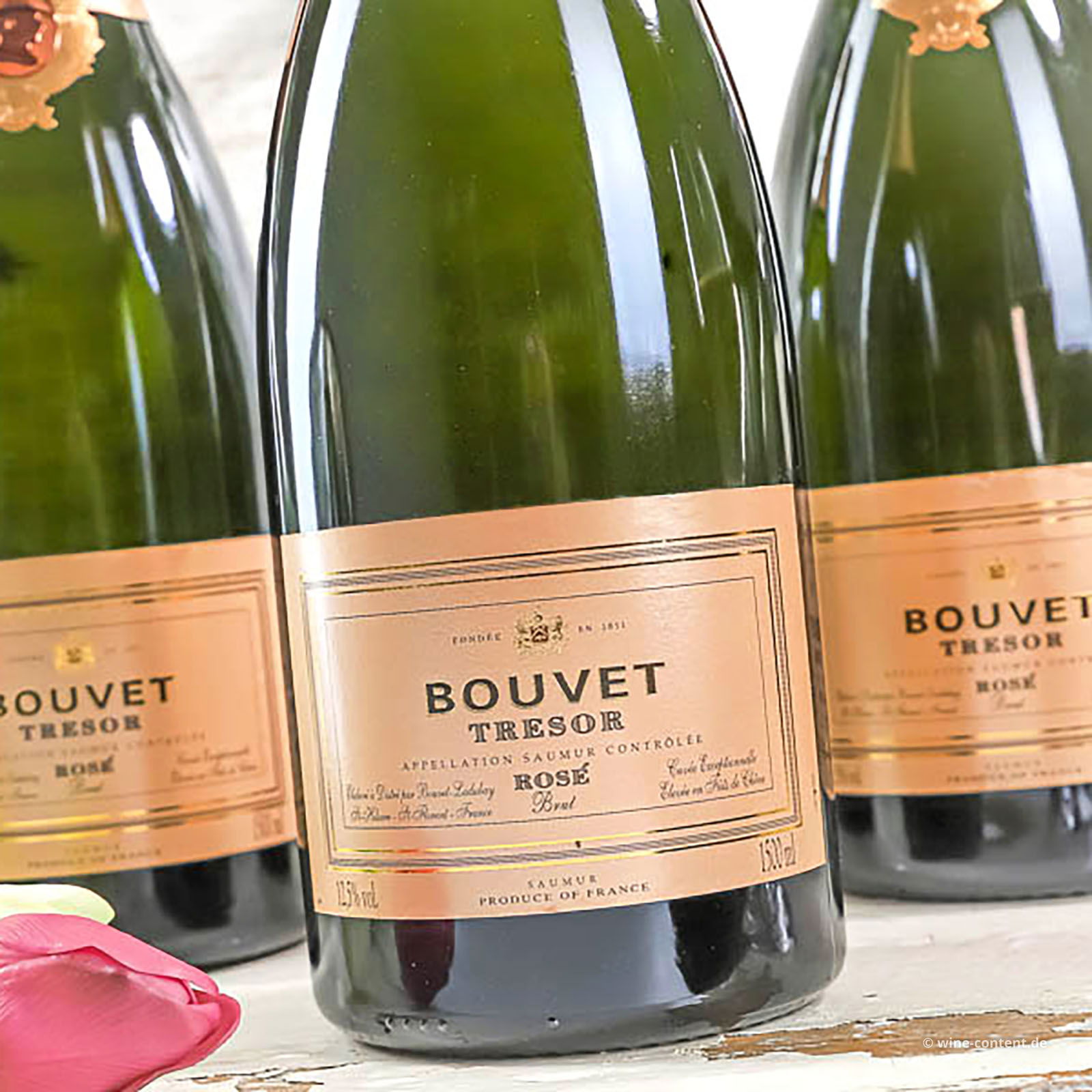 3er-Paket Crémant Saumur Rosé Trésor Brut Magnum