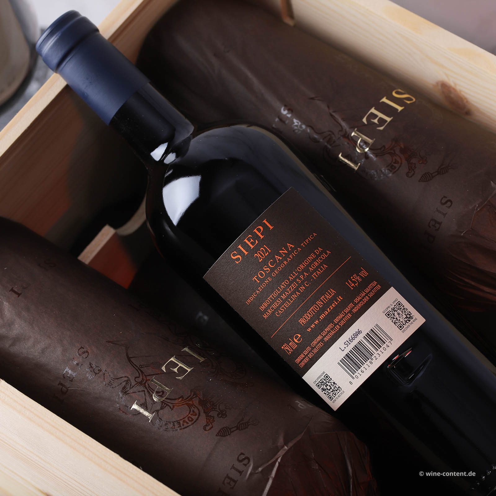 6er-Holzkiste Siepi 2021