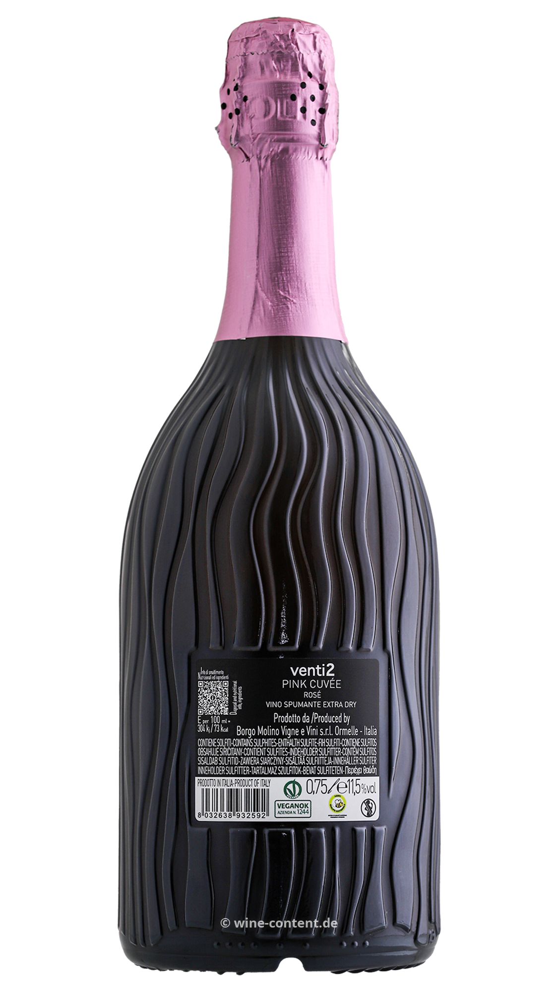 Spumante venti2 Pink Cuvée Extra Dry
