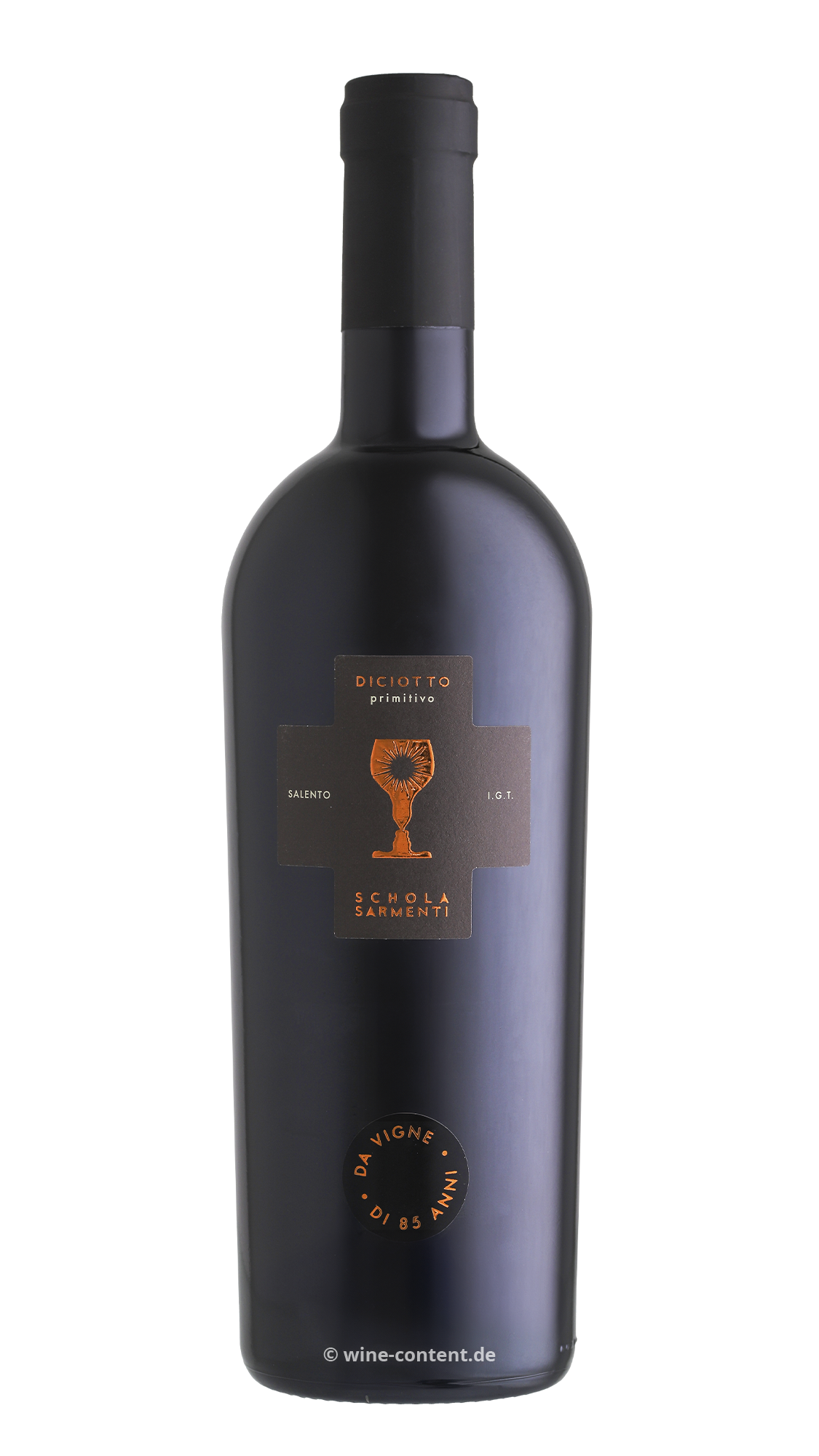 6er-Holzkiste Primitivo Salento 2021 Diciotto