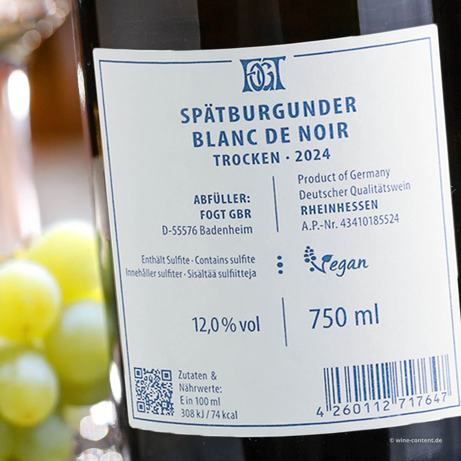 Spätburgunder Blanc de Noir 2024