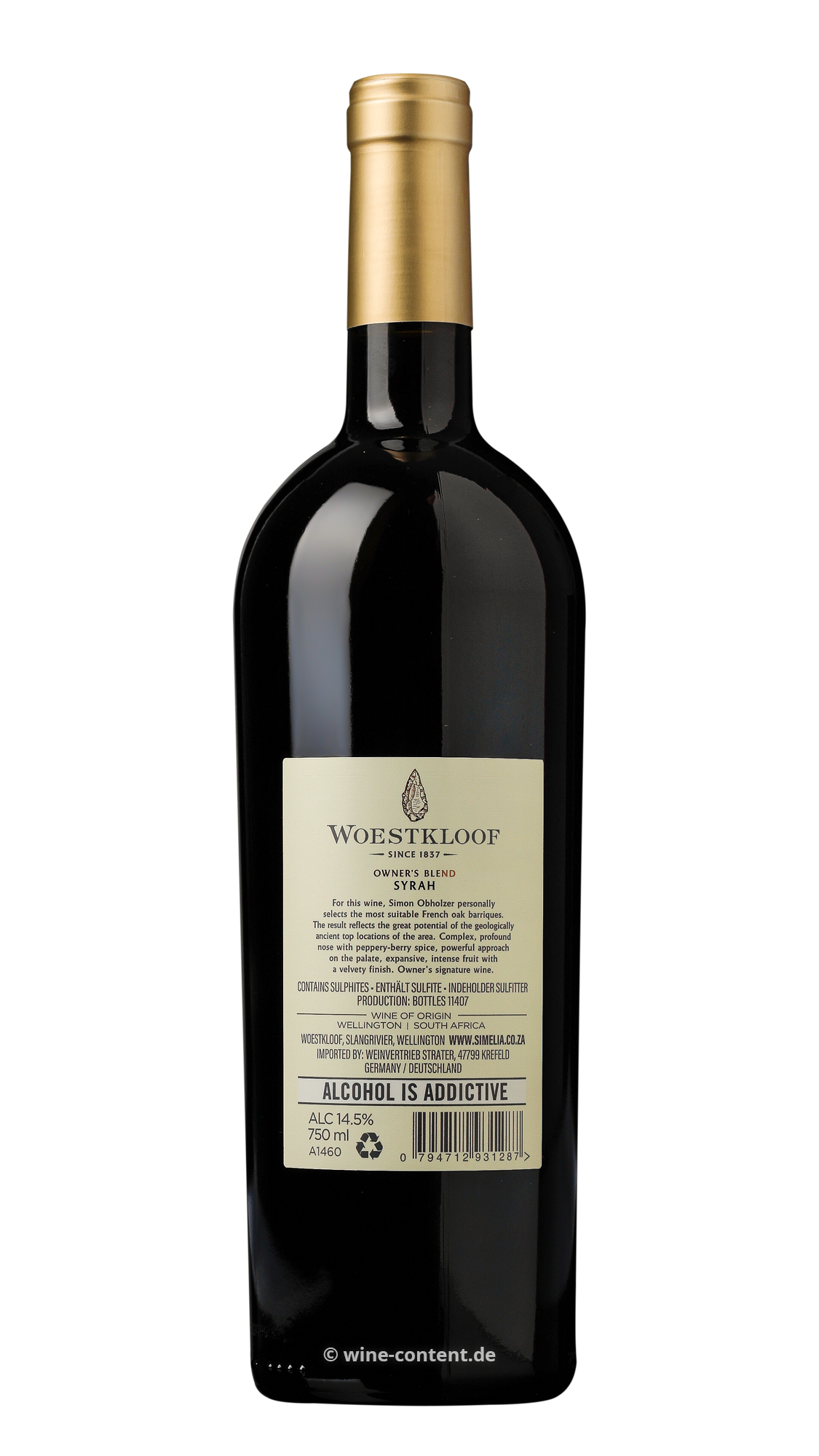 Syrah 2020 Owner's Blend