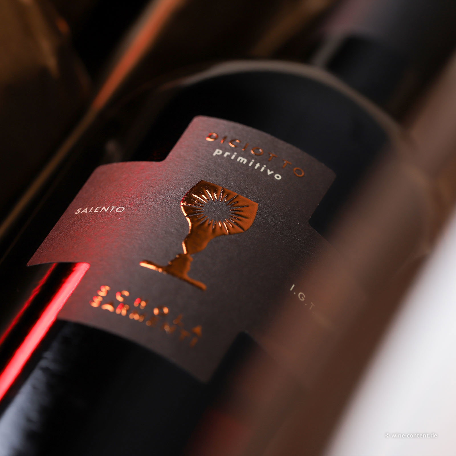 6er-Holzkiste Primitivo Salento 2021 Diciotto