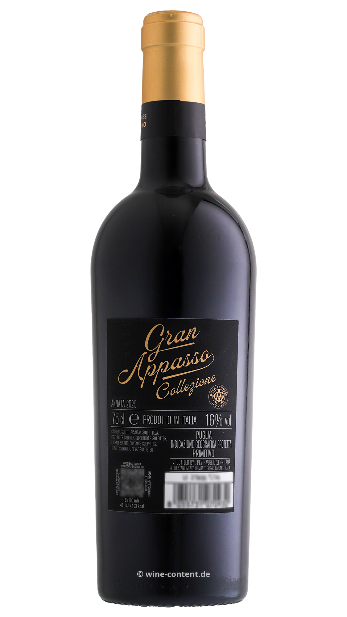 Primitivo 2025 Gran Appasso Collezione