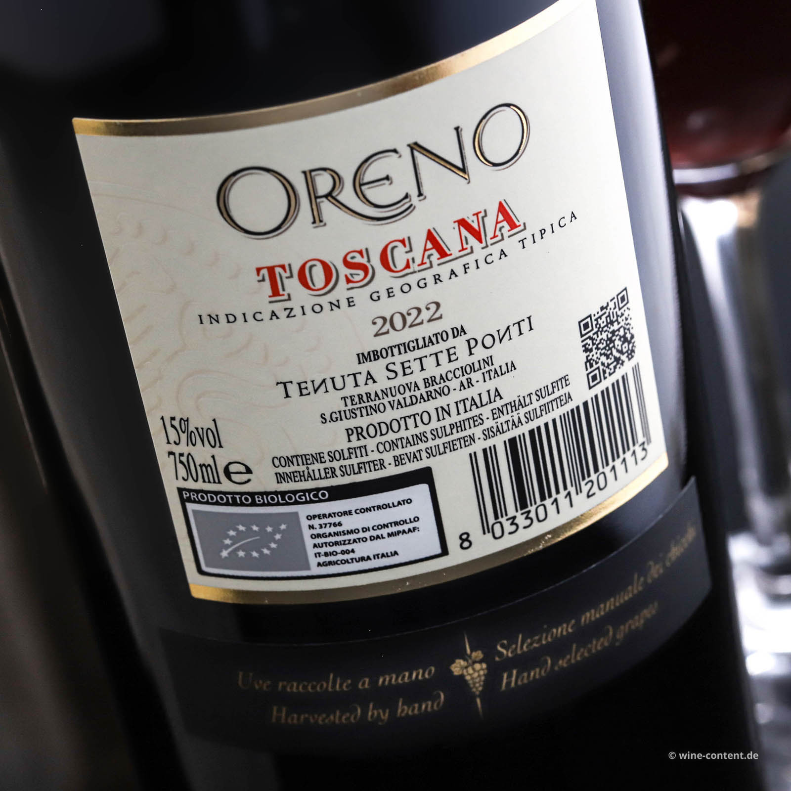 6er-Holzkiste Oreno 2022 Bio