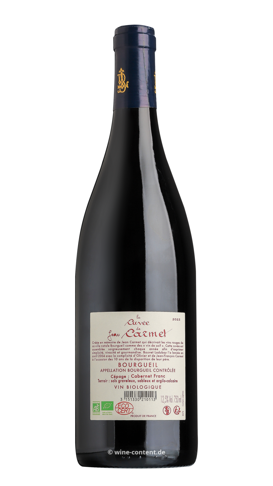 Bourgueil 2022 Jean Carmet Bio