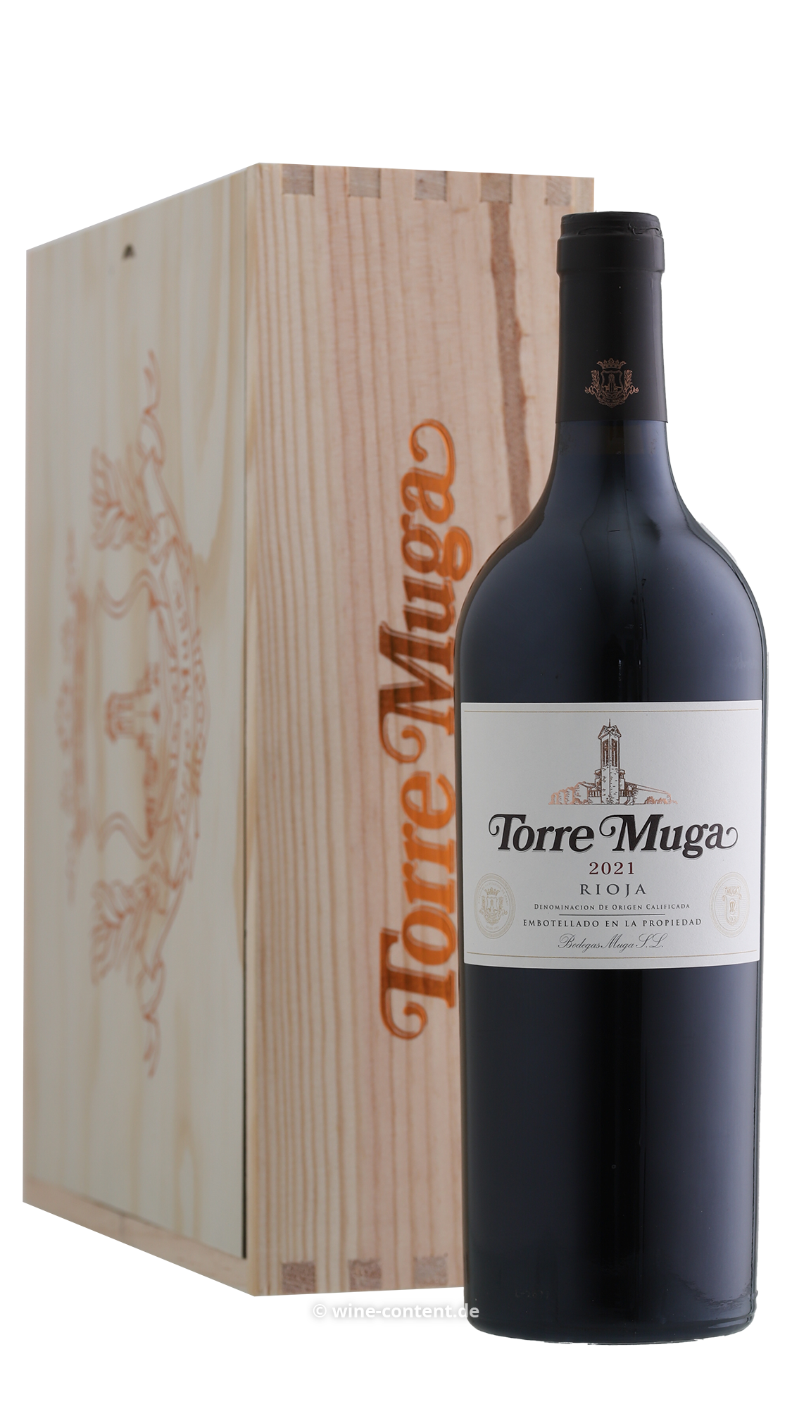 3er-Holzkiste Torre Muga 2021