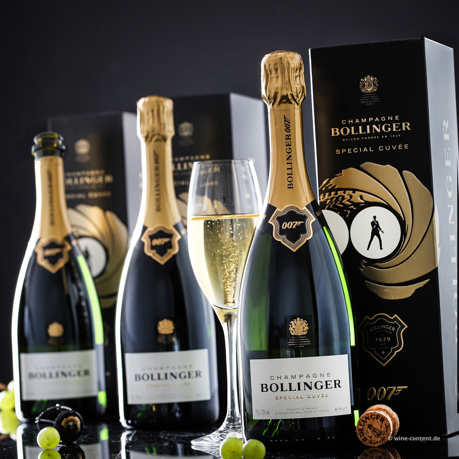 3er-Paket Champagner  Special Cuvée - Limited Edition James Bond 007