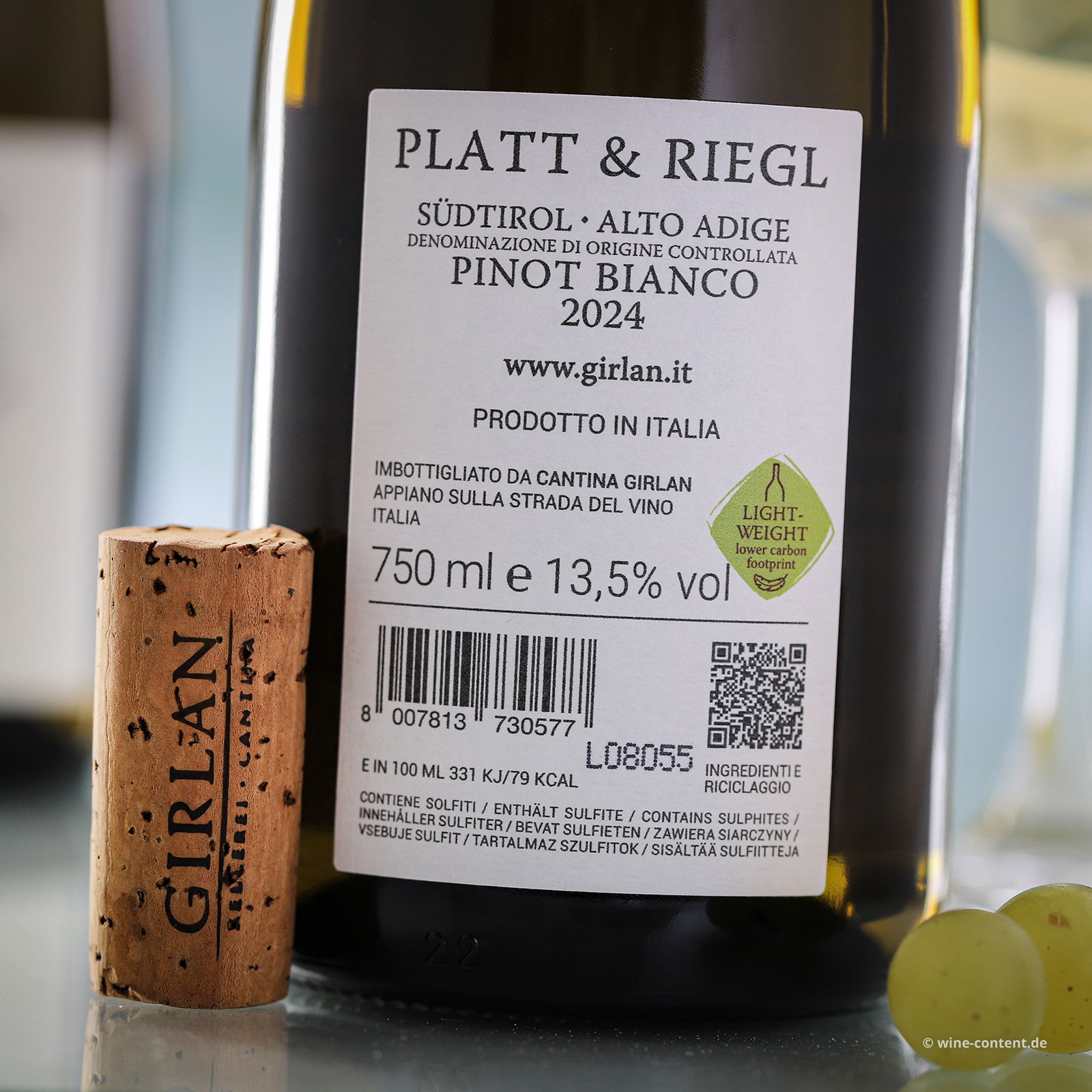Pinot Bianco 2024 Platt & Riegl