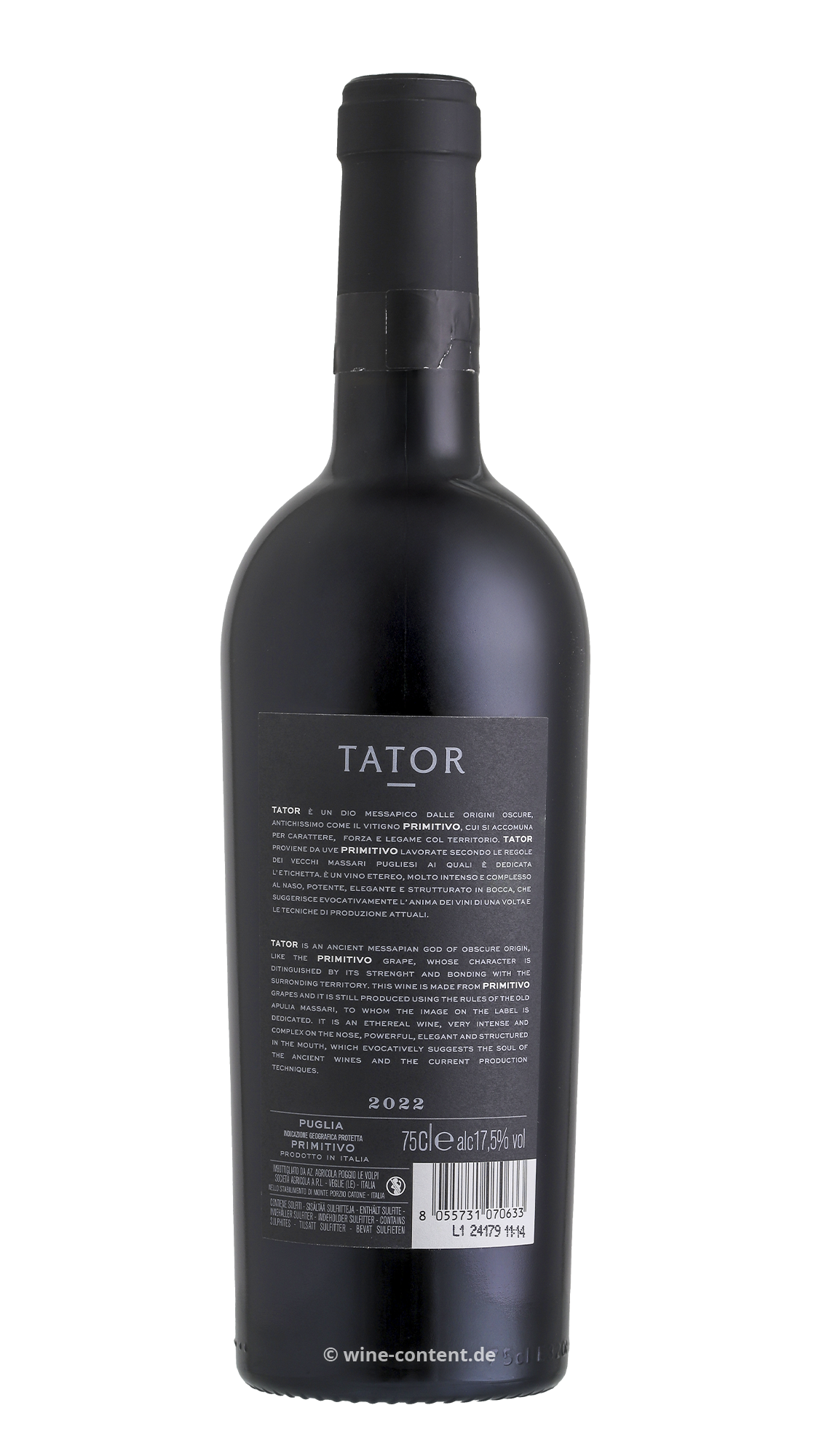 Primitivo 2022 Tator Collezione Privata