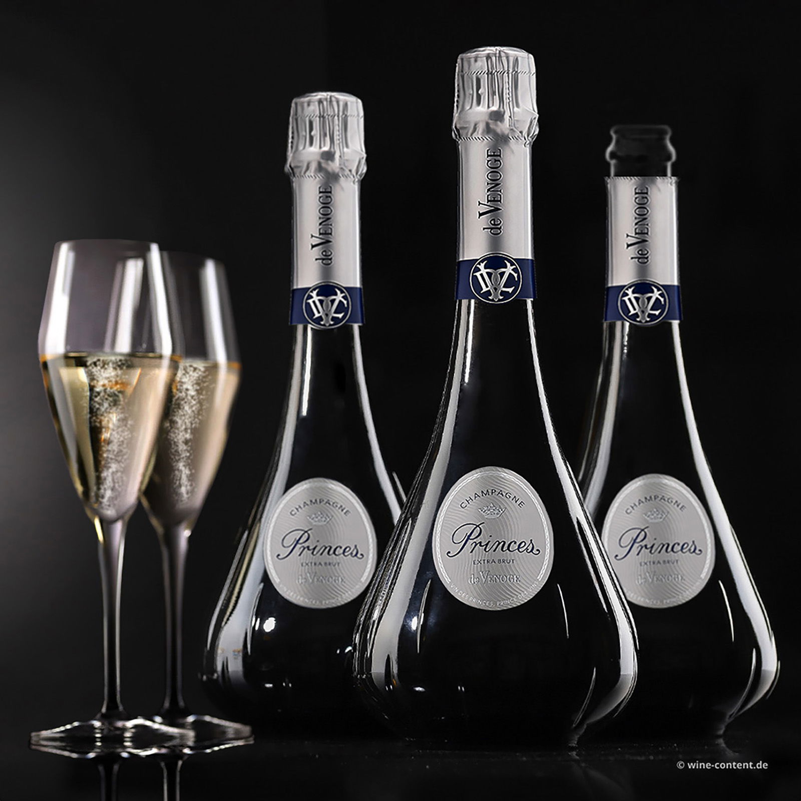 3er-Paket Champagner Princes Extra Brut