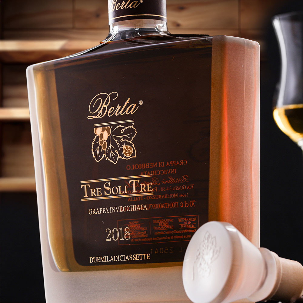 Grappa di Nebbiolo Invecchiata 2018 Tre Soli Tre