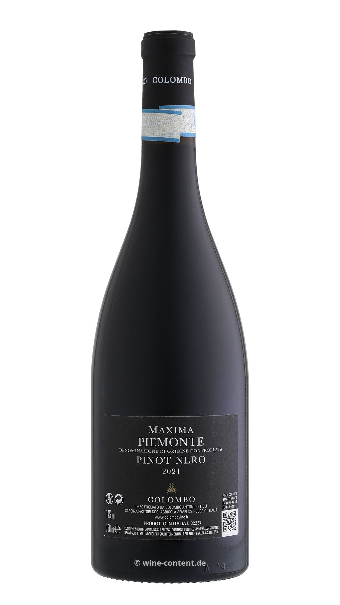 Pinot Nero Piemonte 2021 Maxima