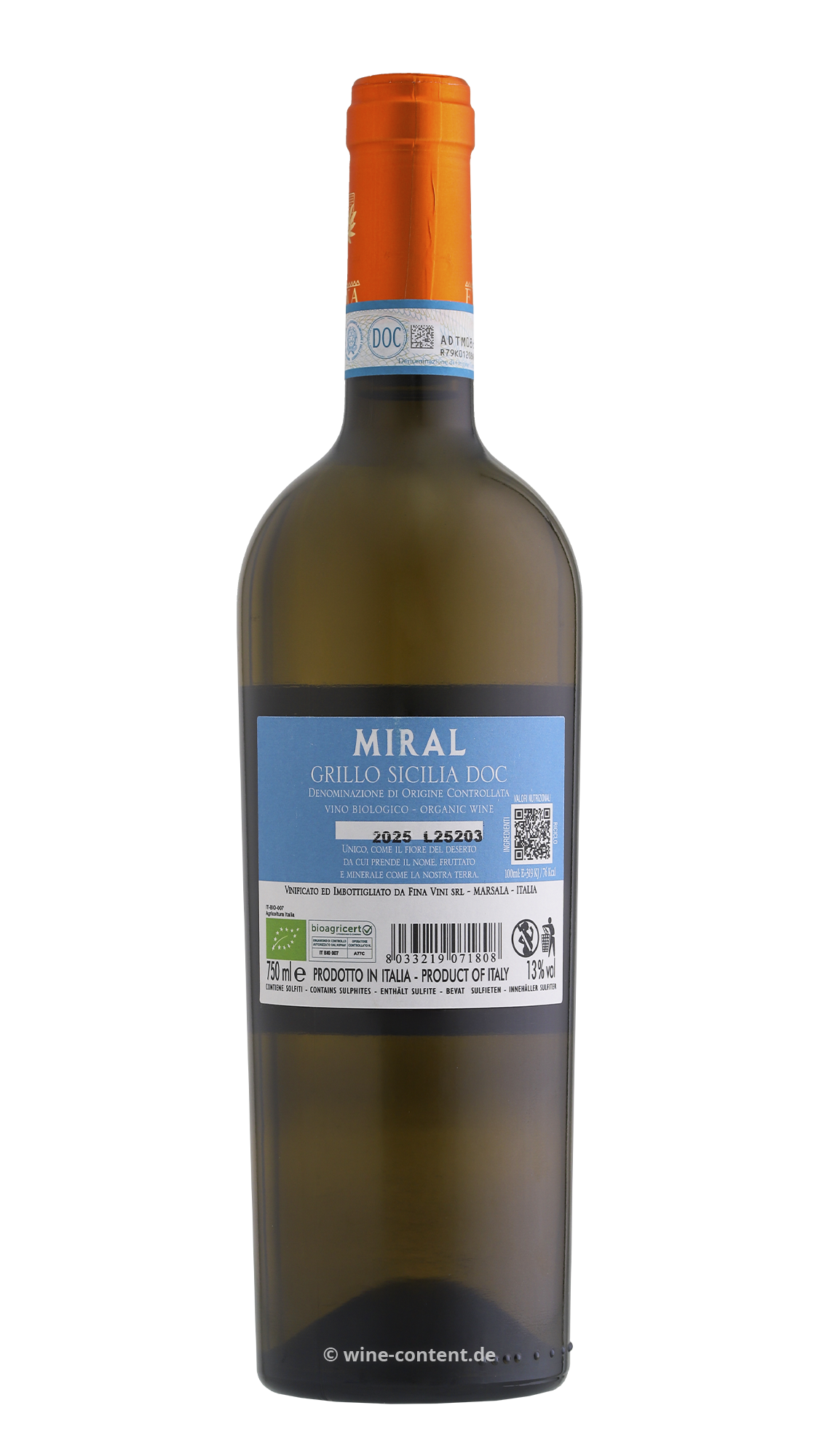 Grillo Sicilia 2025 Miral Bio