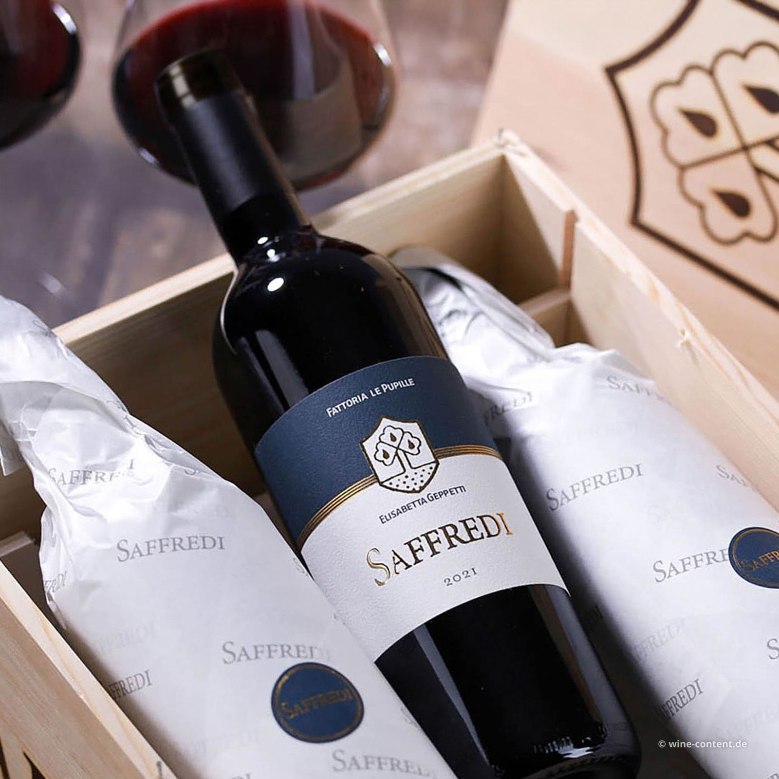 6er-Holzkiste Saffredi 2022