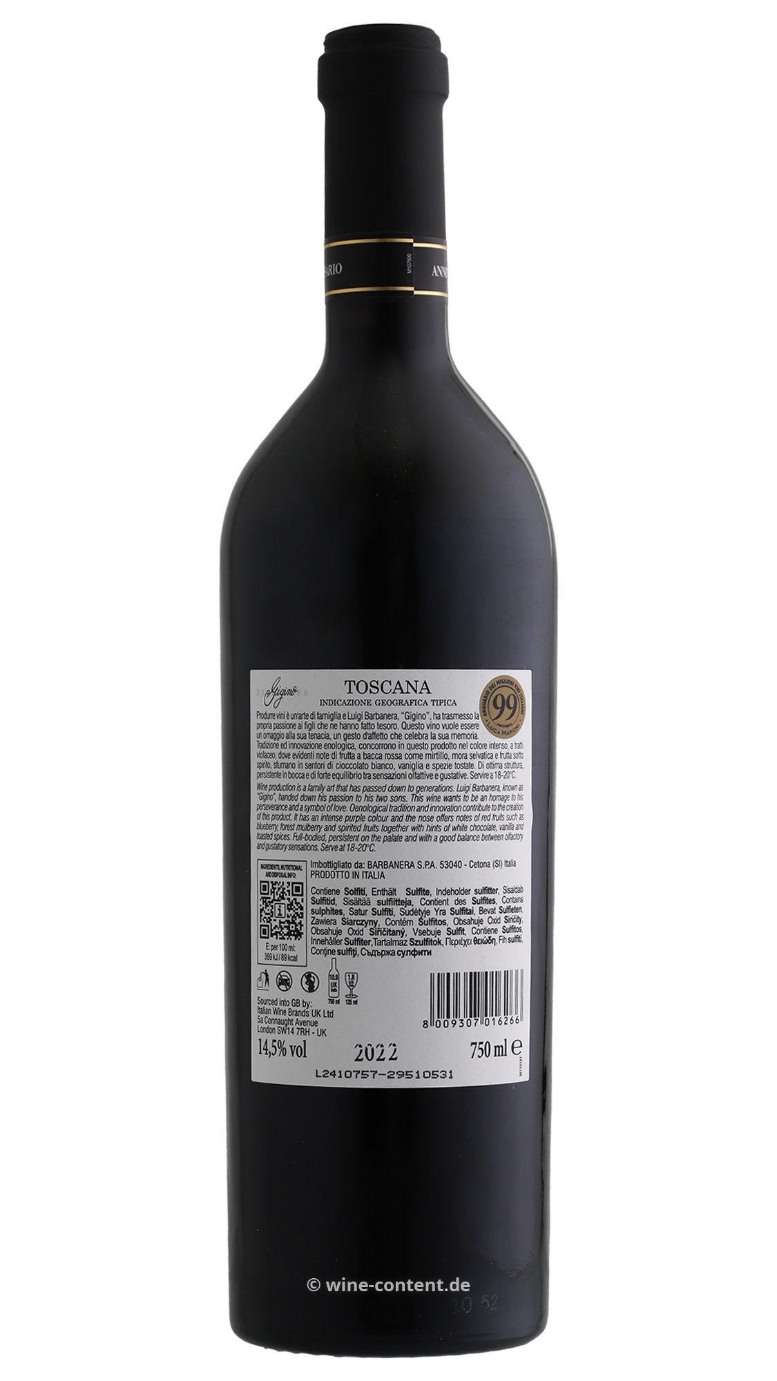 Gigino Rosso 2022 Anniversario 80