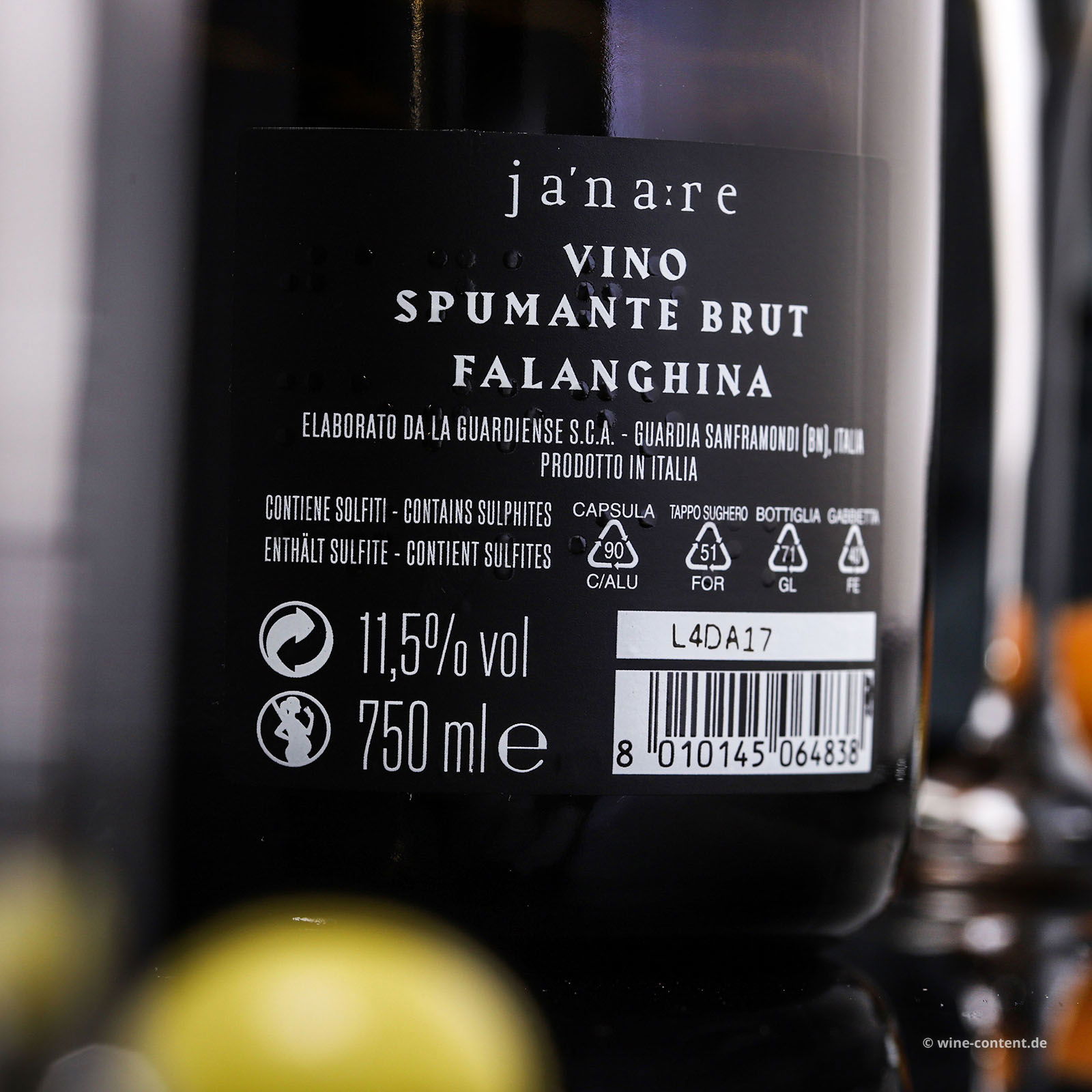 Falanghina Spumante Anima Lavica Brut