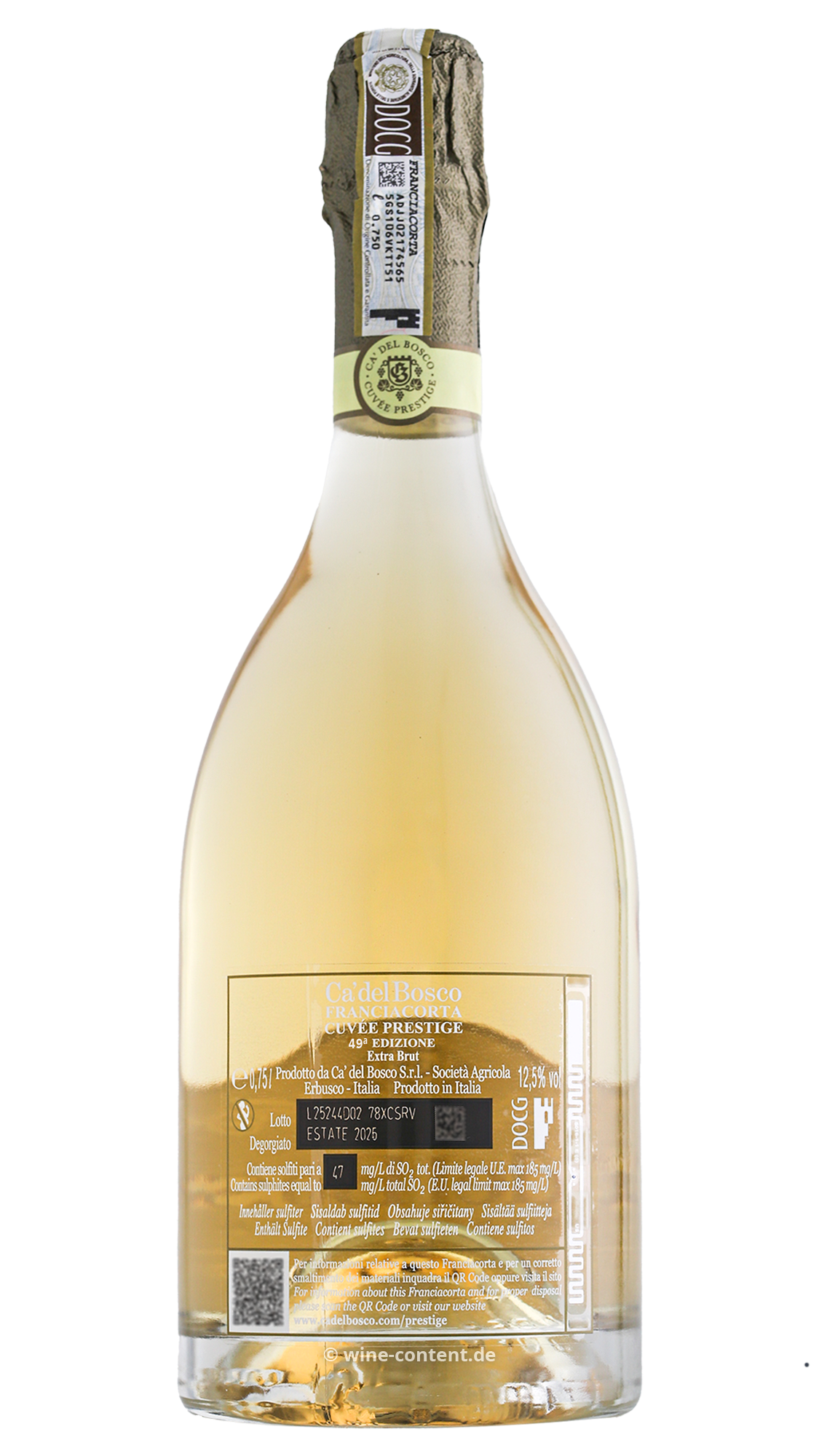 Franciacorta Cuvée Prestige Edizione 49 Extra Brut