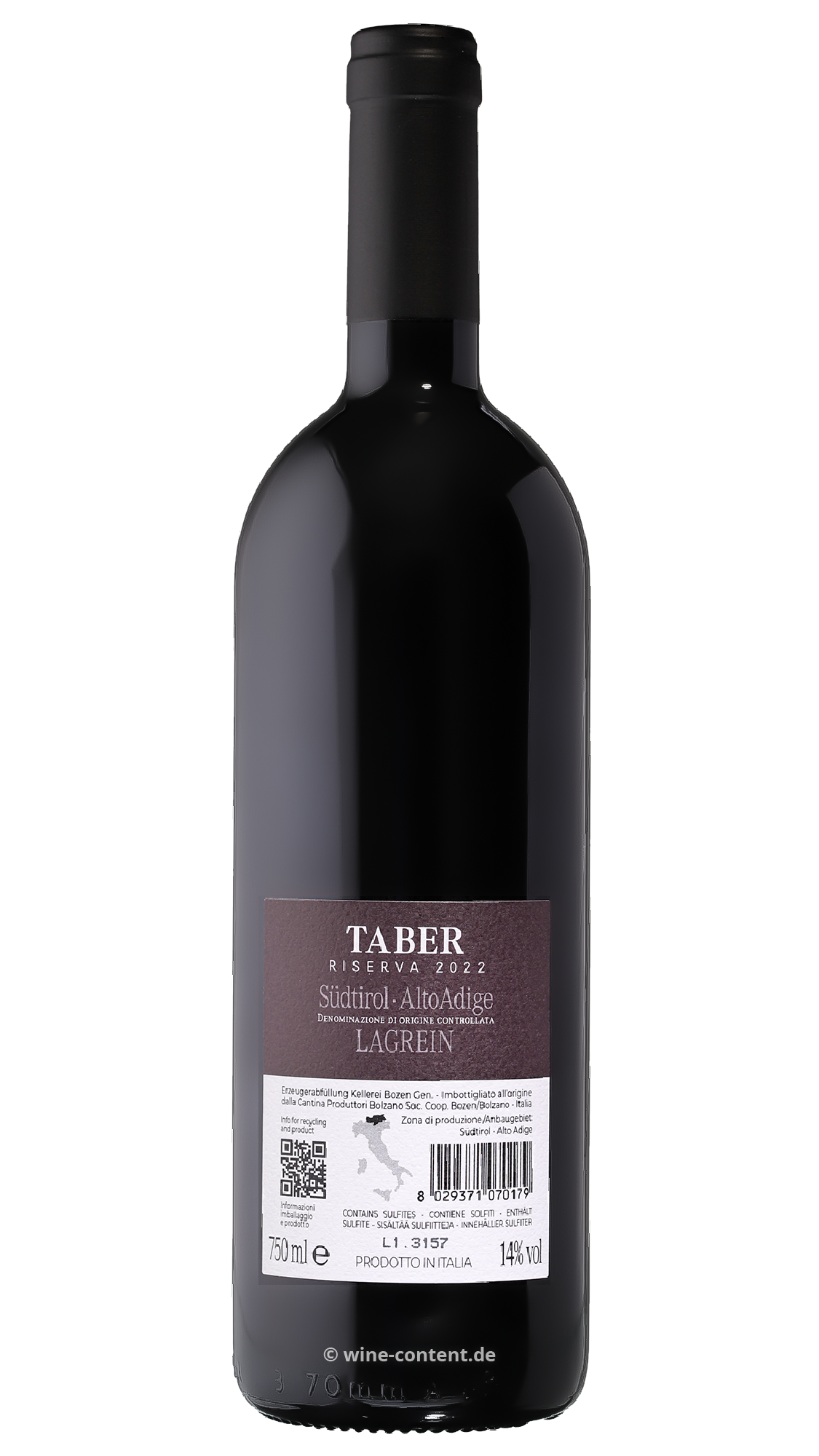 Lagrein Riserva 2022 Taber
