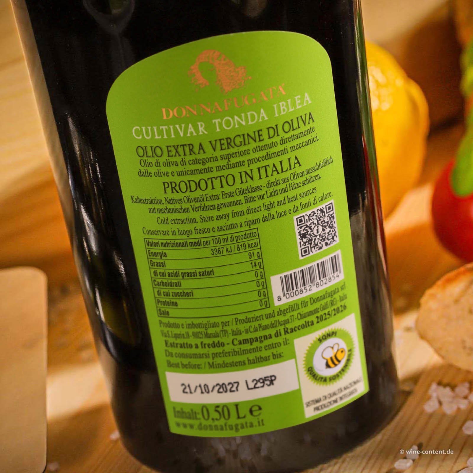 4er-Paket 0,5 L Olivenöl Extra Vergine 2025