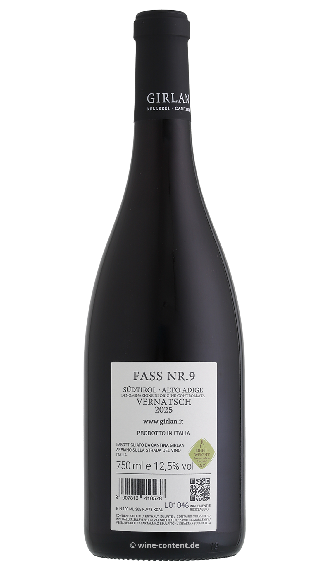 Vernatsch 2025 Fass Nr. 9