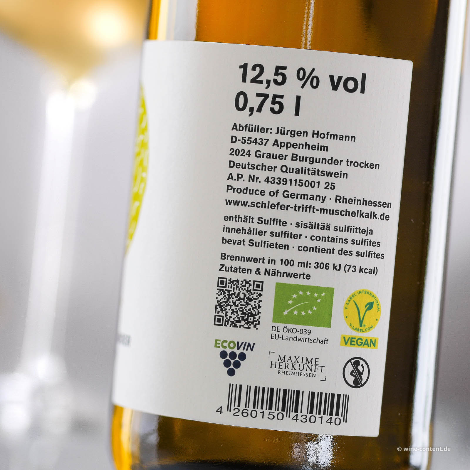 Grauer Burgunder 2024 Kussmund Bio