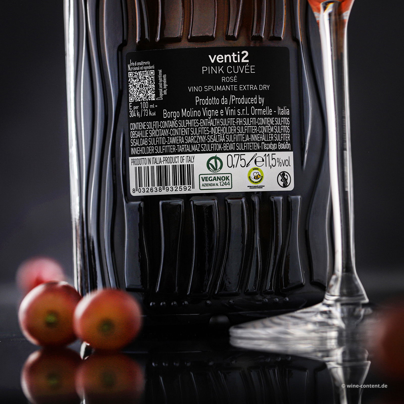 Spumante venti2 Pink Cuvée Extra Dry