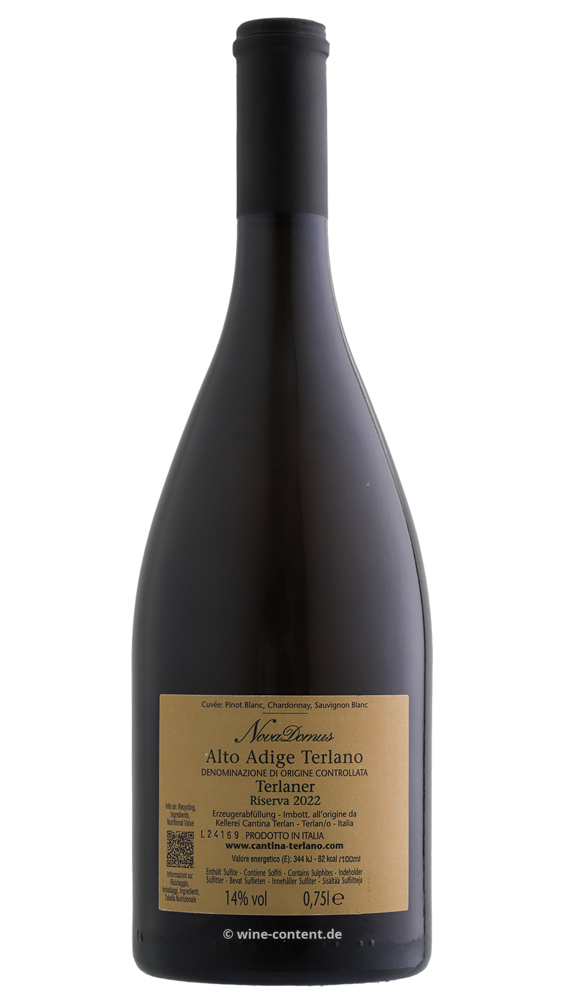 Terlaner Riserva 2022 Nova Domus