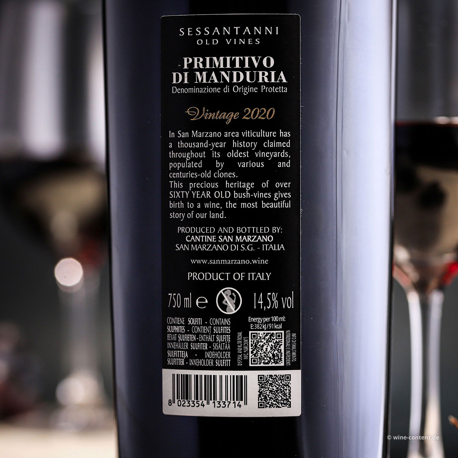 Primitivo di Manduria 2020 Sessantanni