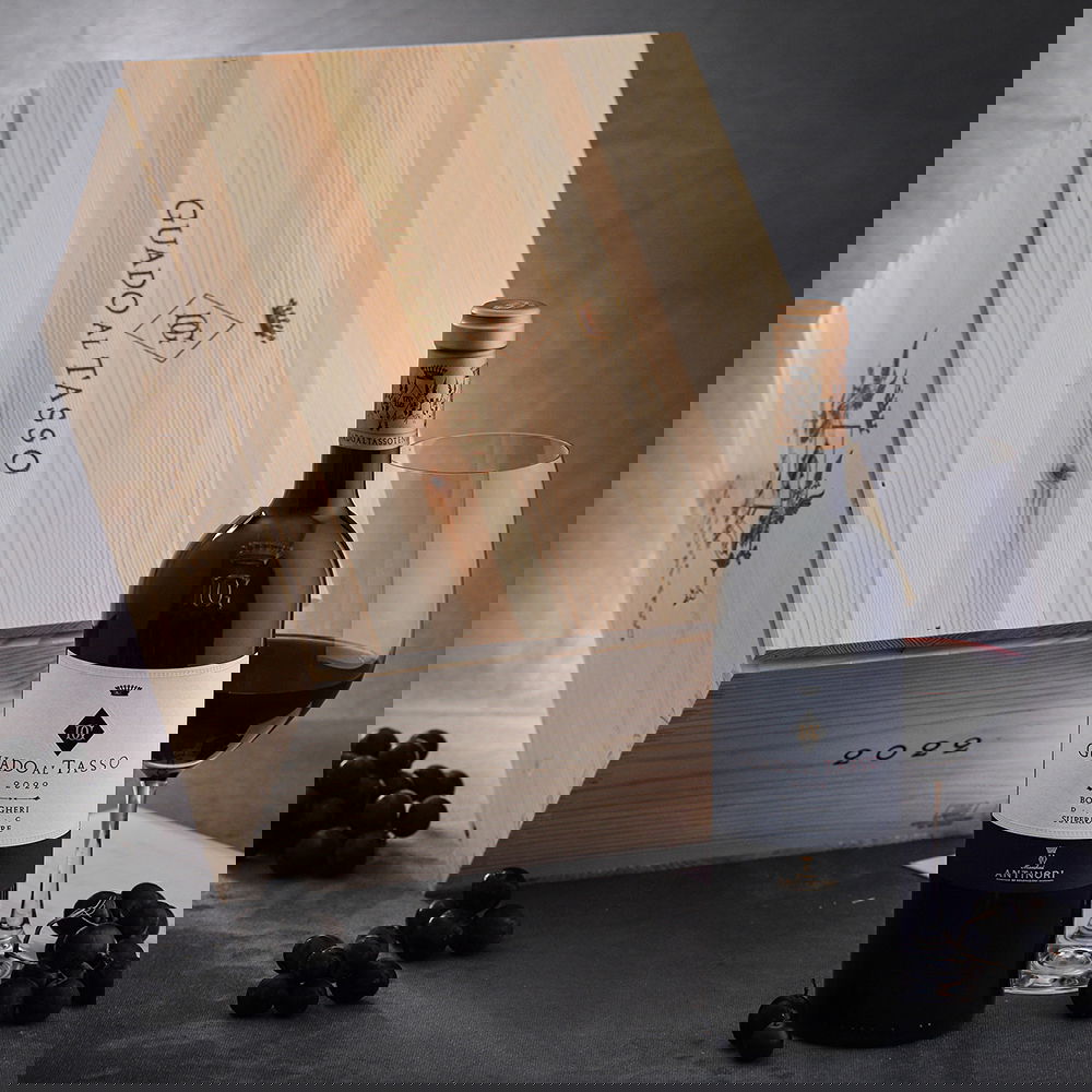 6er-Holzkiste Bolgheri Rosso Superiore 2022 Guado al Tasso