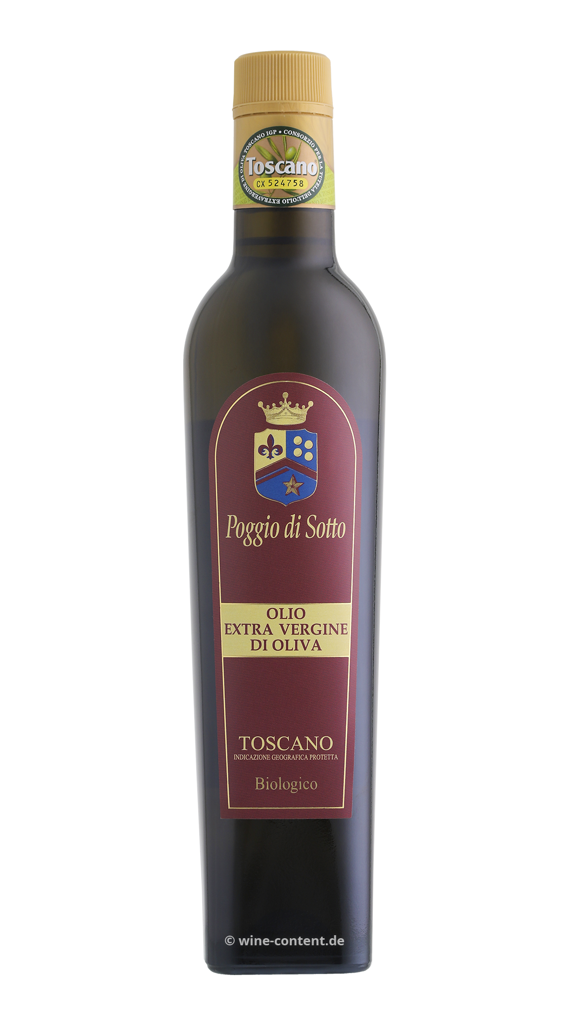 0,5 L Olivenöl Extra Vergine Toscano 2024 Bio