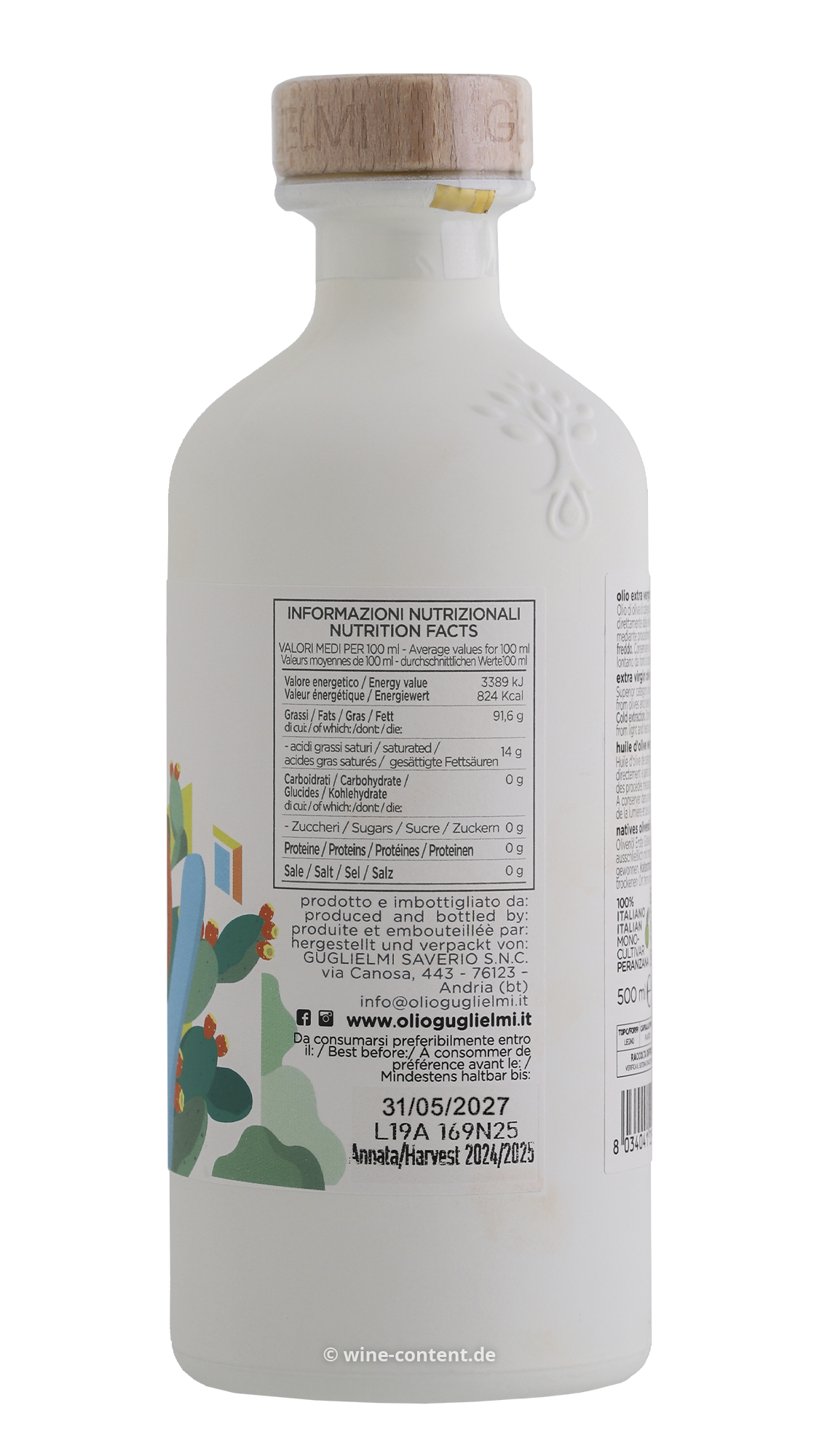 0,5 L Olivenöl Extra Vergine 2025 Peranzana