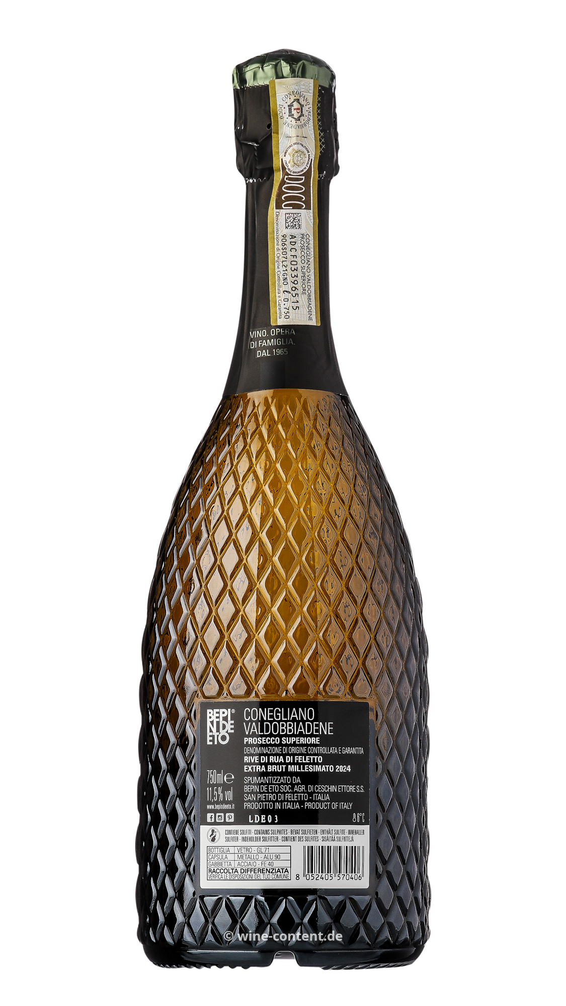 Prosecco Superiore 2024 Rive di Rua di Feletto Extra Brut