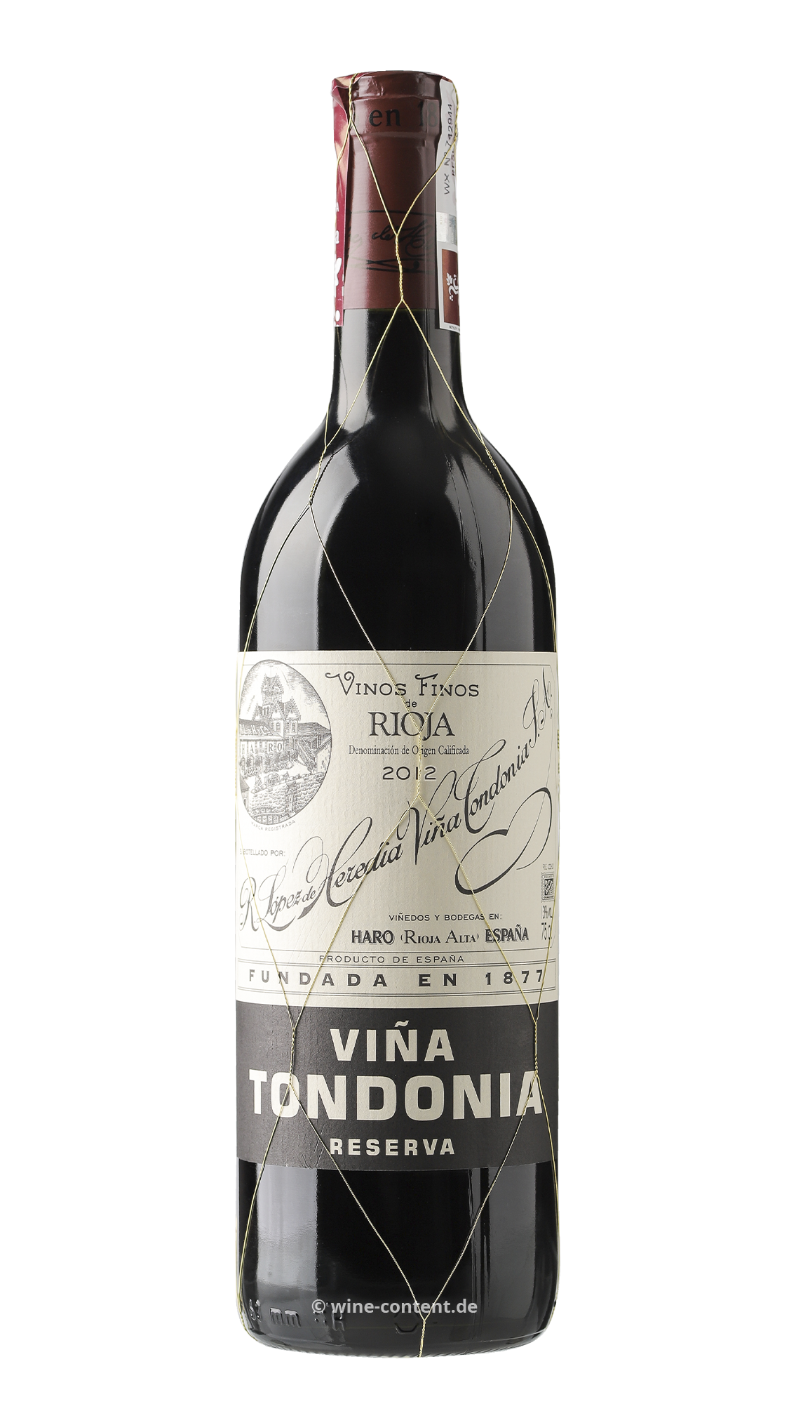 Rioja Reserva 2012 Viña Tondonia