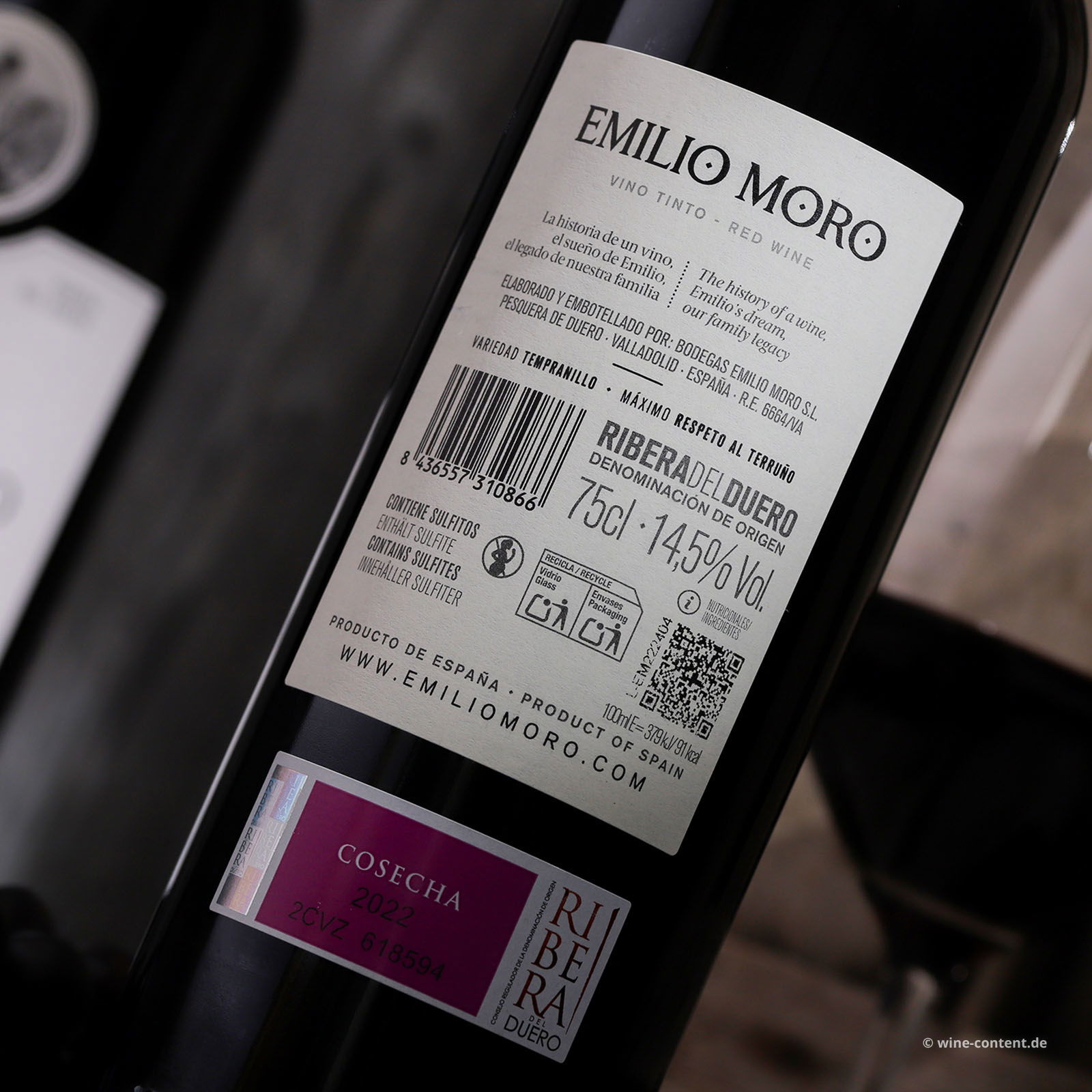 Tempranillo 2022 Emilio Moro
