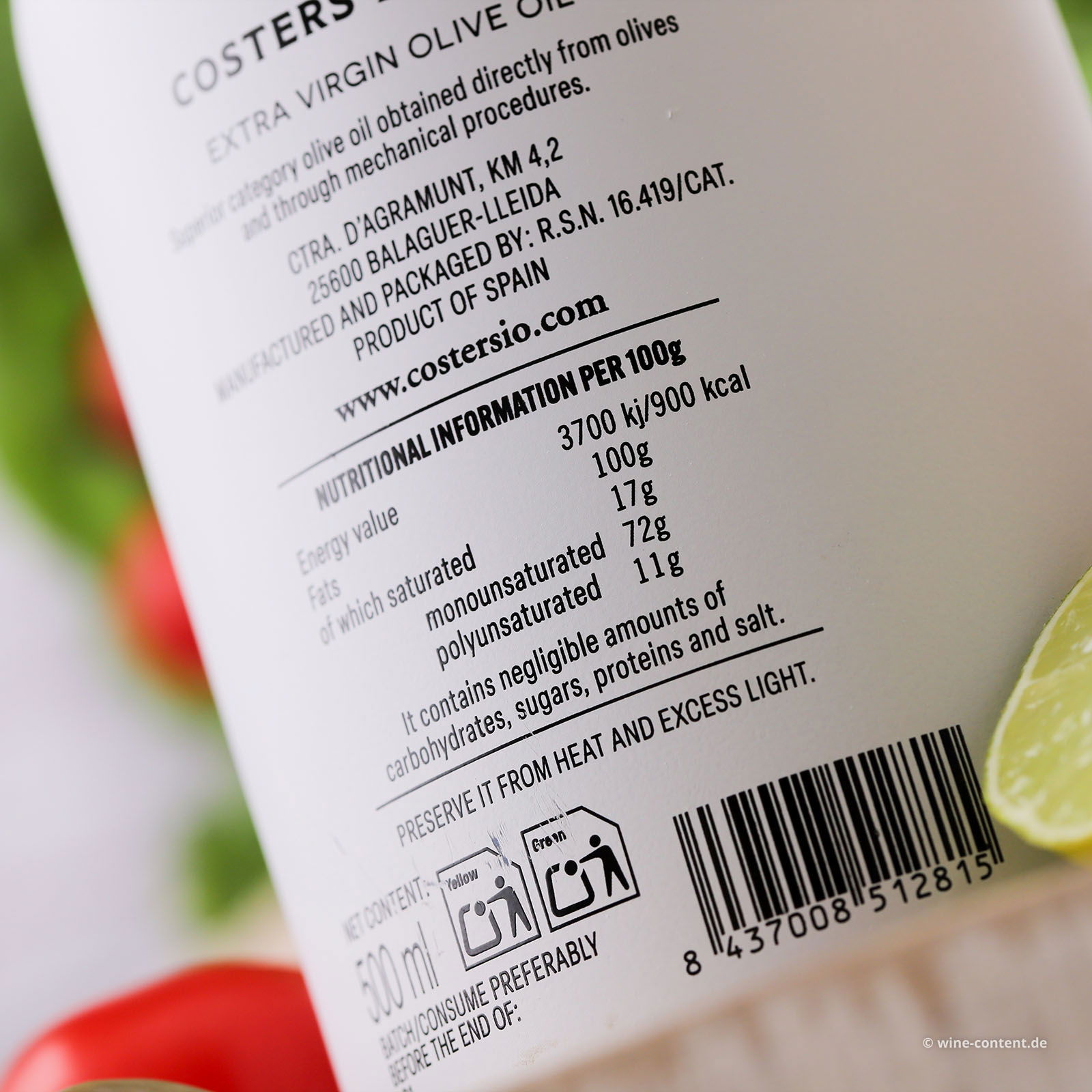 0,5 L Olivenöl Extra Virgin La Boscana 2024 Early Harvest