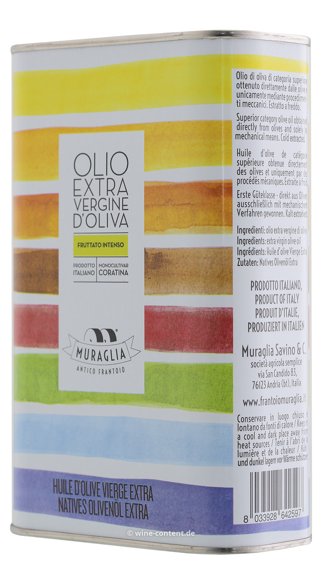 1 L Olivenöl Extra Vergine 2025 Fruttato Intenso Kanister