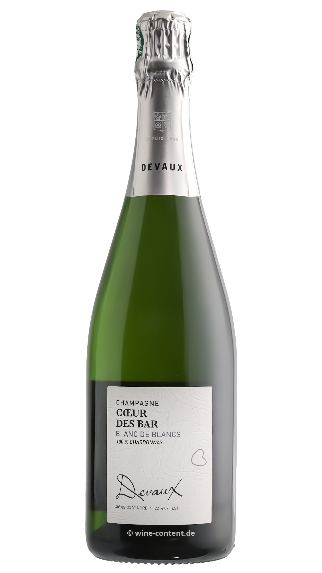 Champagner Blanc de Blancs Coeur des Bar Brut