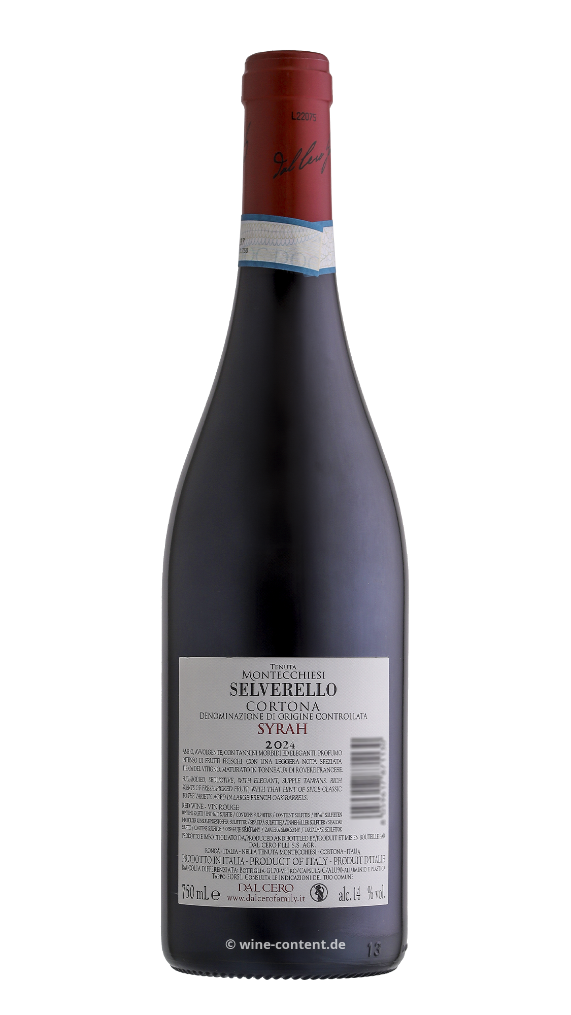 Syrah Cortona 2024 Tenuta Montecchiesi Selverello