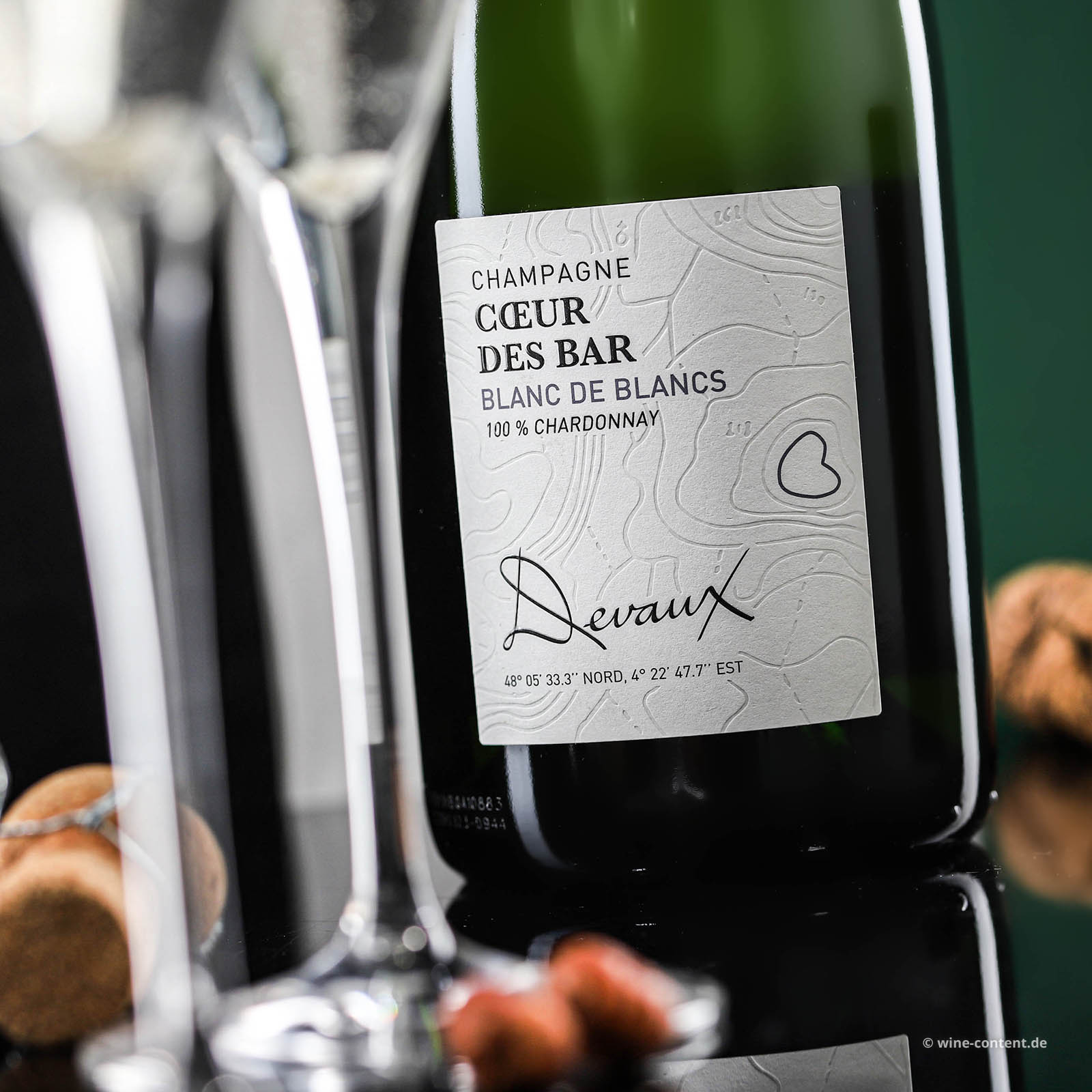 Champagner Blanc de Blancs Coeur des Bar Brut