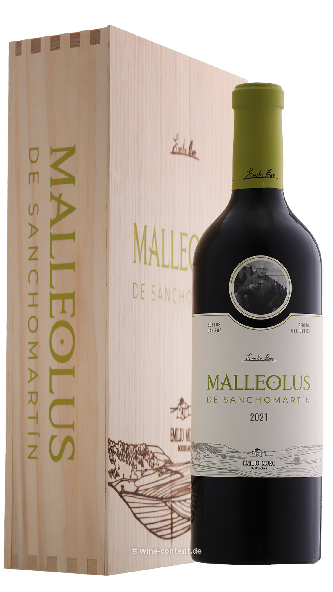 3er-Holzkiste Malleolus de Sanchomartin 2021