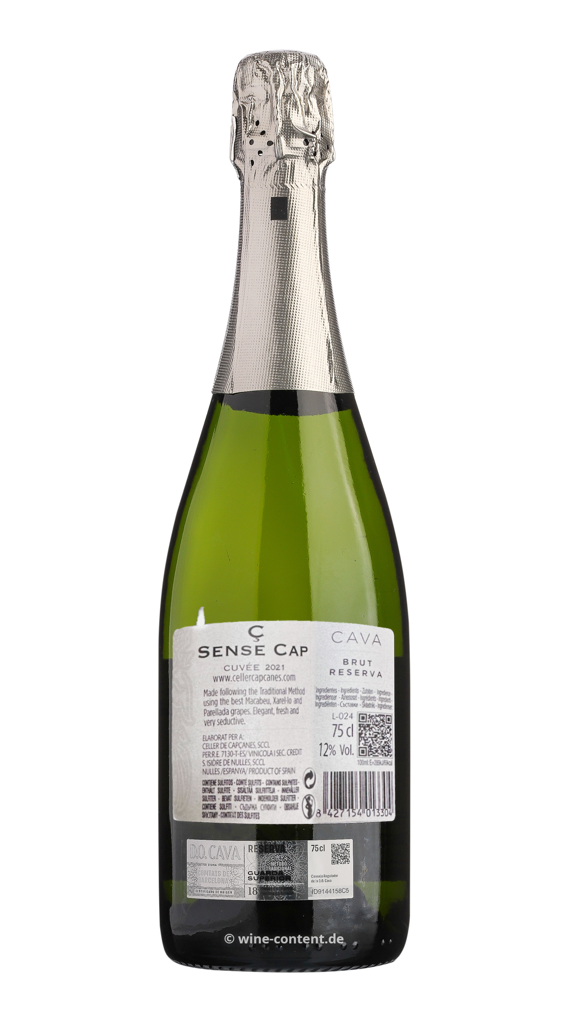 Cava Reserva 2021 Sense Cap Brut Bio