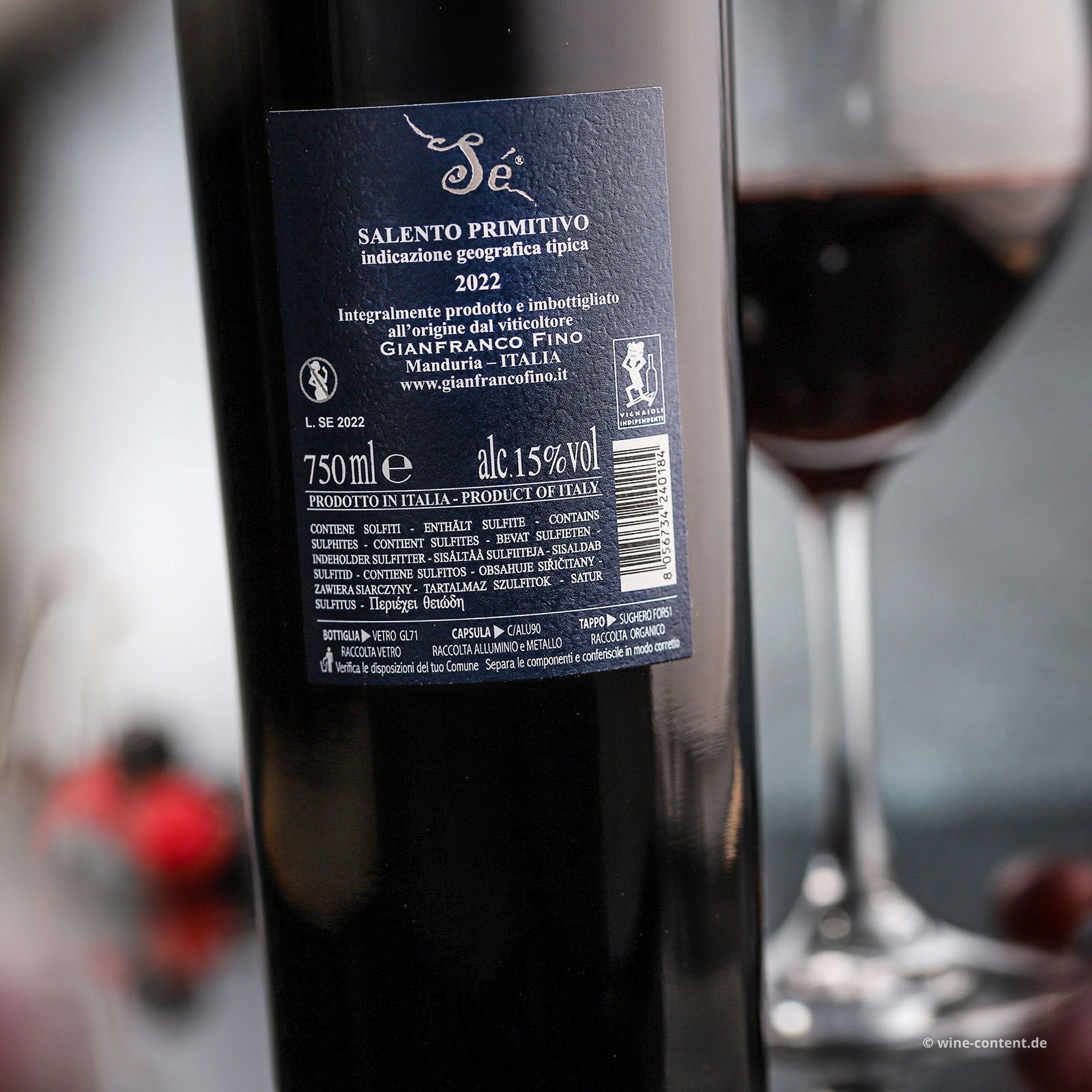 Primitivo Salento 2022 Sé