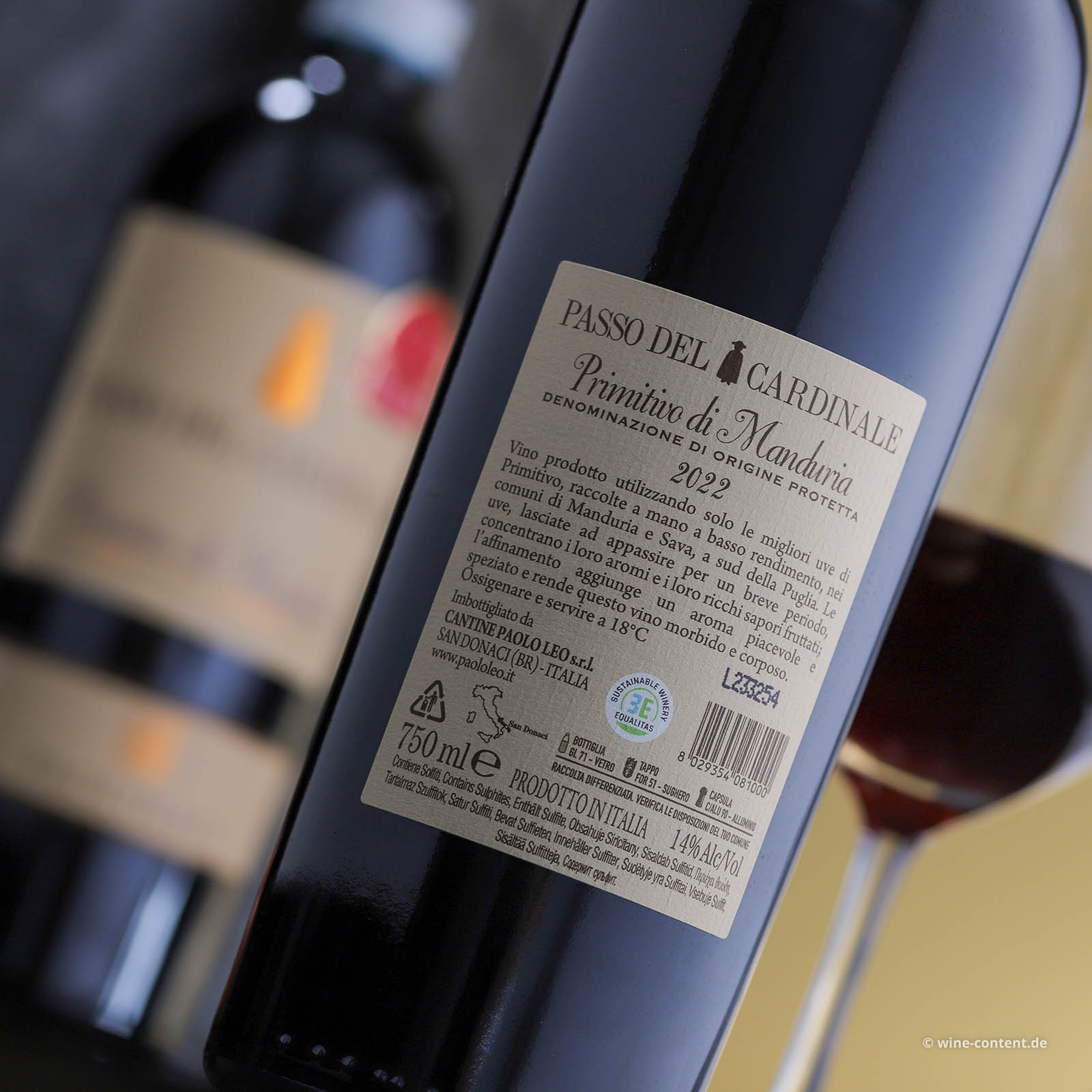 Primitivo di Manduria 2022 Passo del Cardinale