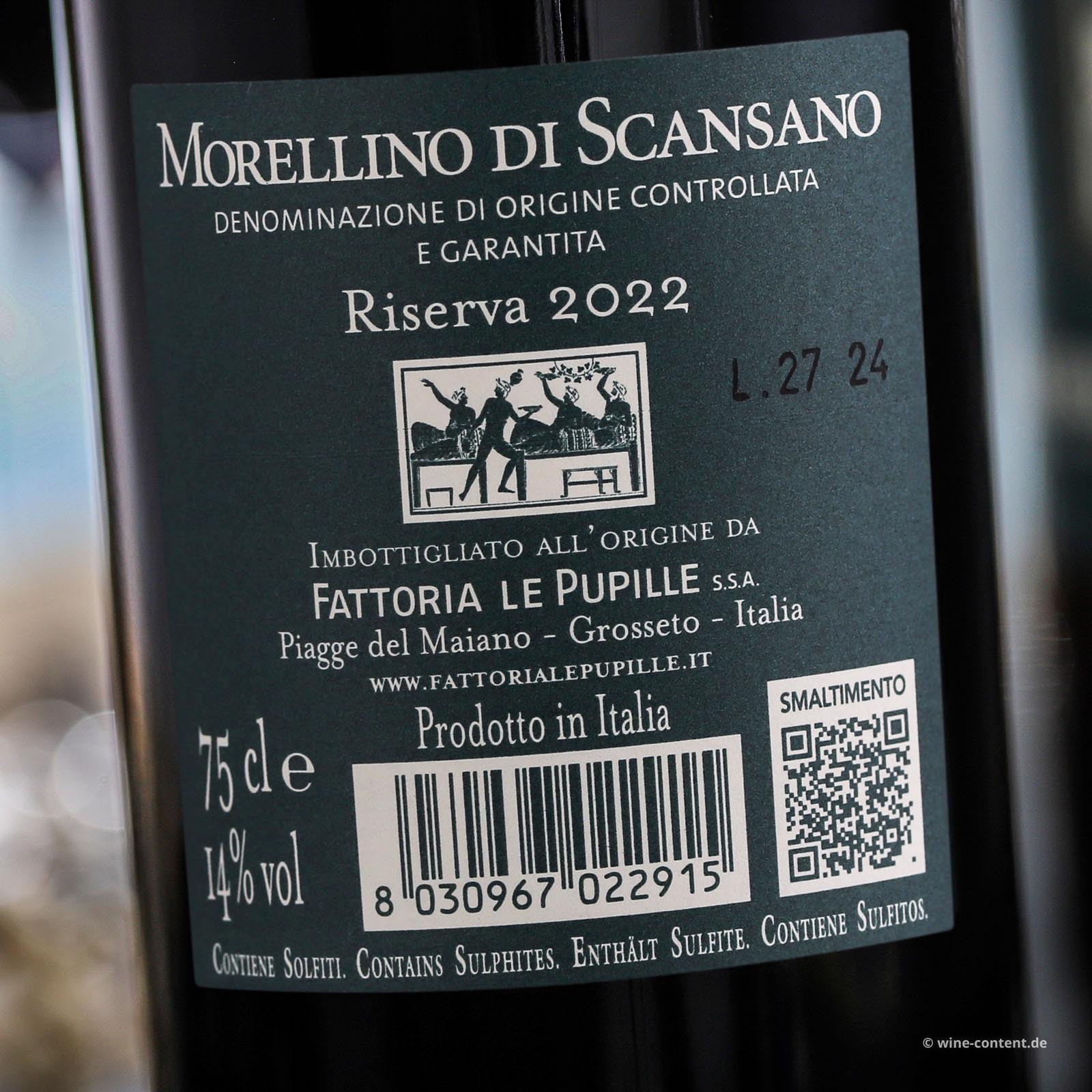 Morellino di Scansano Riserva 2022