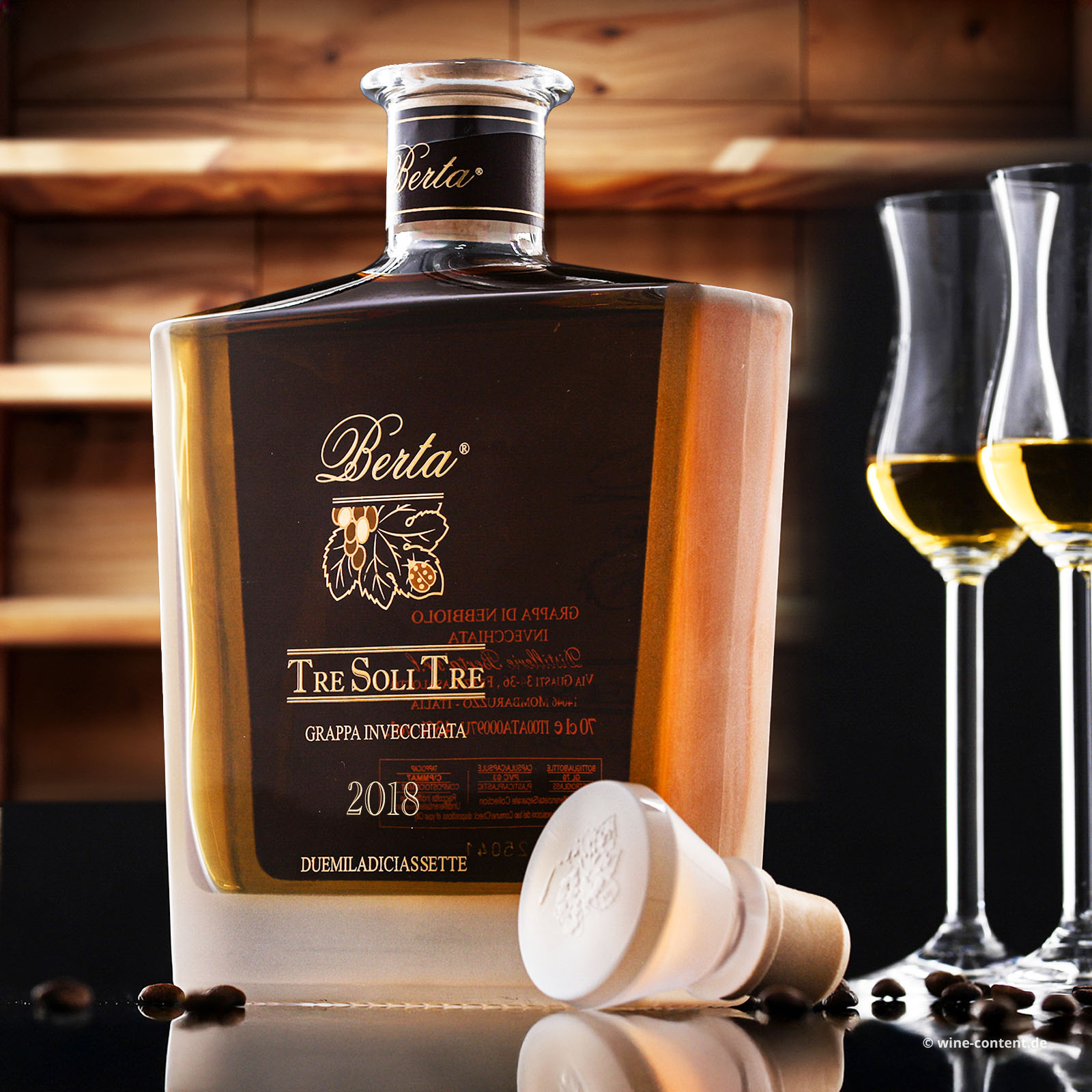 Grappa di Nebbiolo Invecchiata 2018 Tre Soli Tre