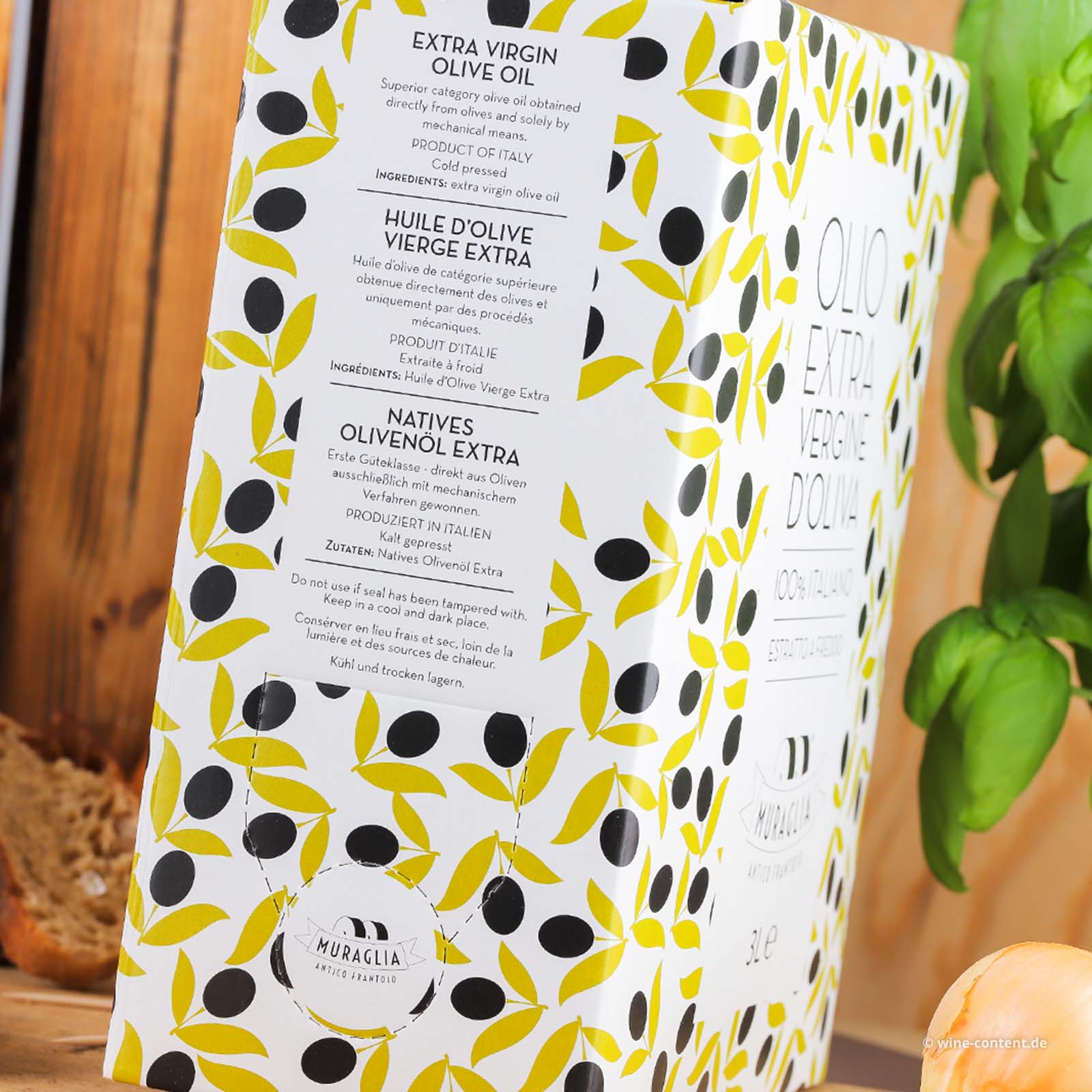 3 L Olivenöl Extra Vergine 2025 Fruttato Medio Bag in Box