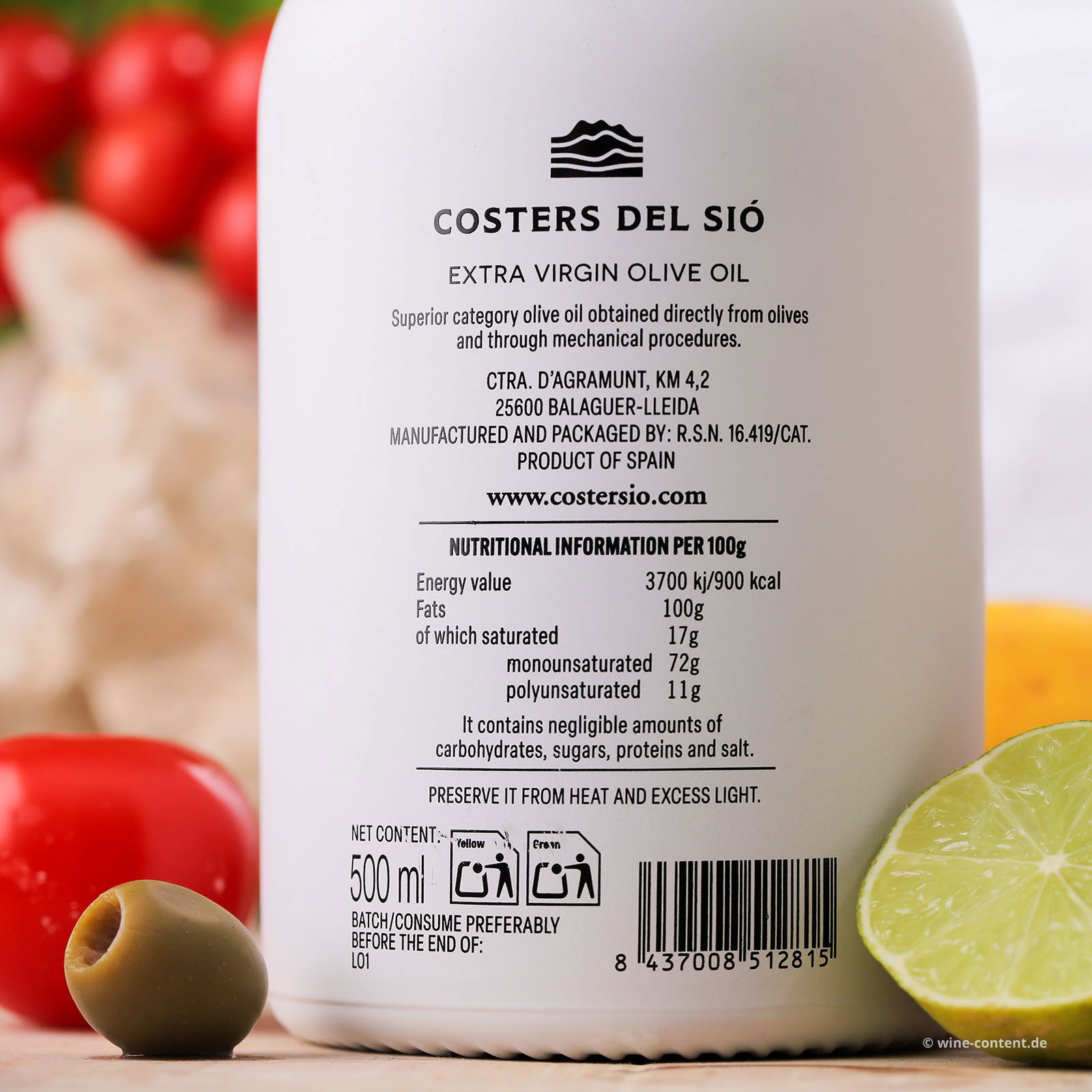 0,5 L Olivenöl Extra Virgin La Boscana 2024 Early Harvest